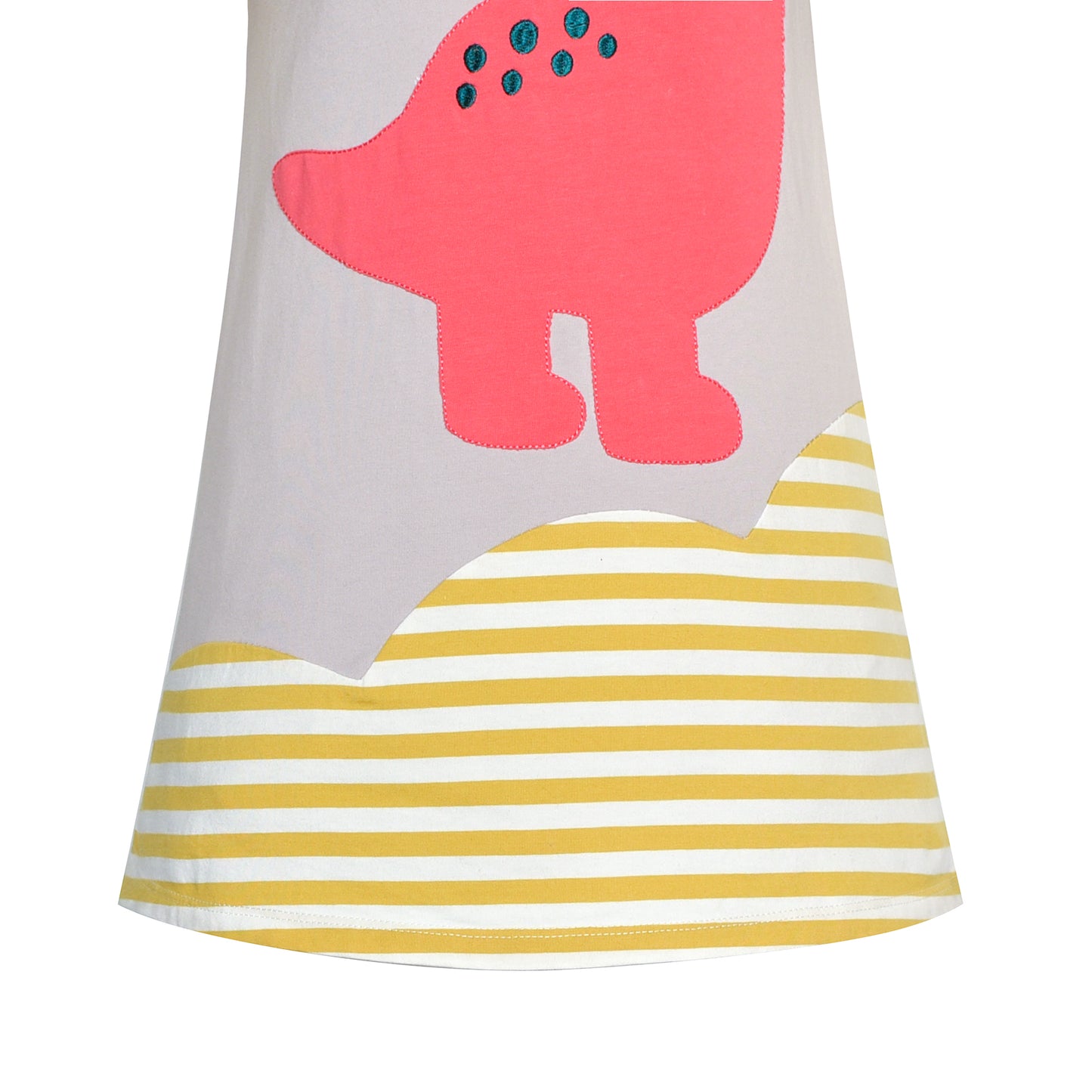 Girls Casual Dress Cotton Long Sleeve Kite Cloud Embroidered Size 2-8 Years