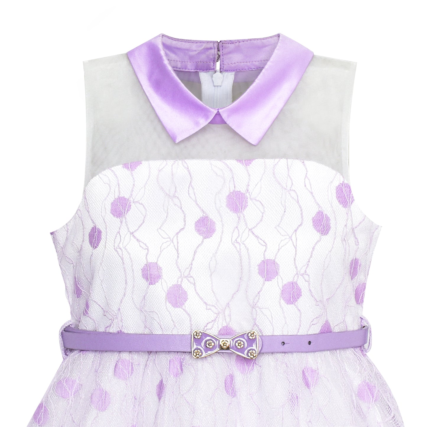 3 Layers Girls Dress flower Wave Pageant Bridesmaid Size 4-12 Years