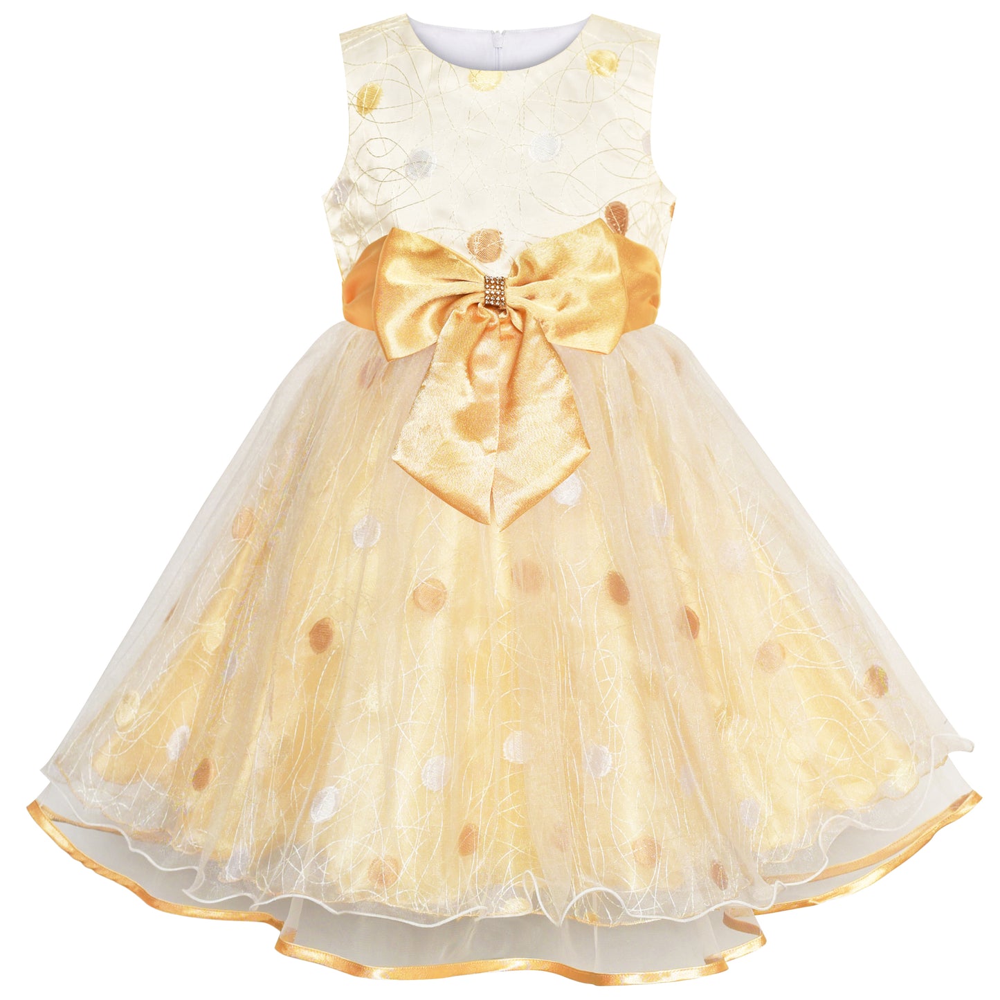 Sunny Fashion Girls Printed Cotton A-Line Dress