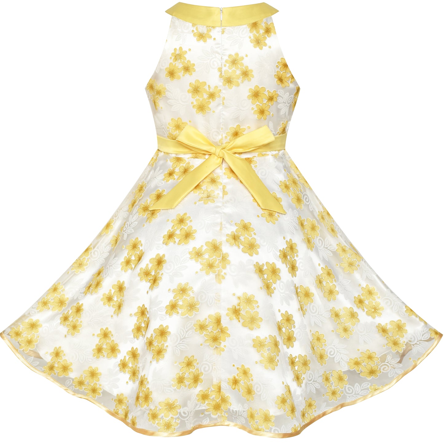 Flower Girls Dress Lace Sequins Sparkling Wedding Bridesmaid Size 5-12 Years