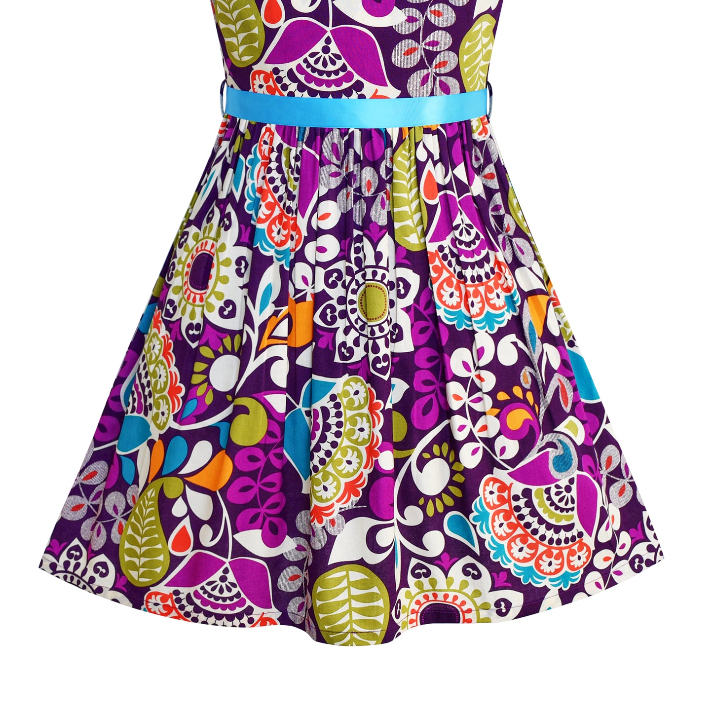 Girls Dress Flower Summer Beach Dress Size 2-12 Years