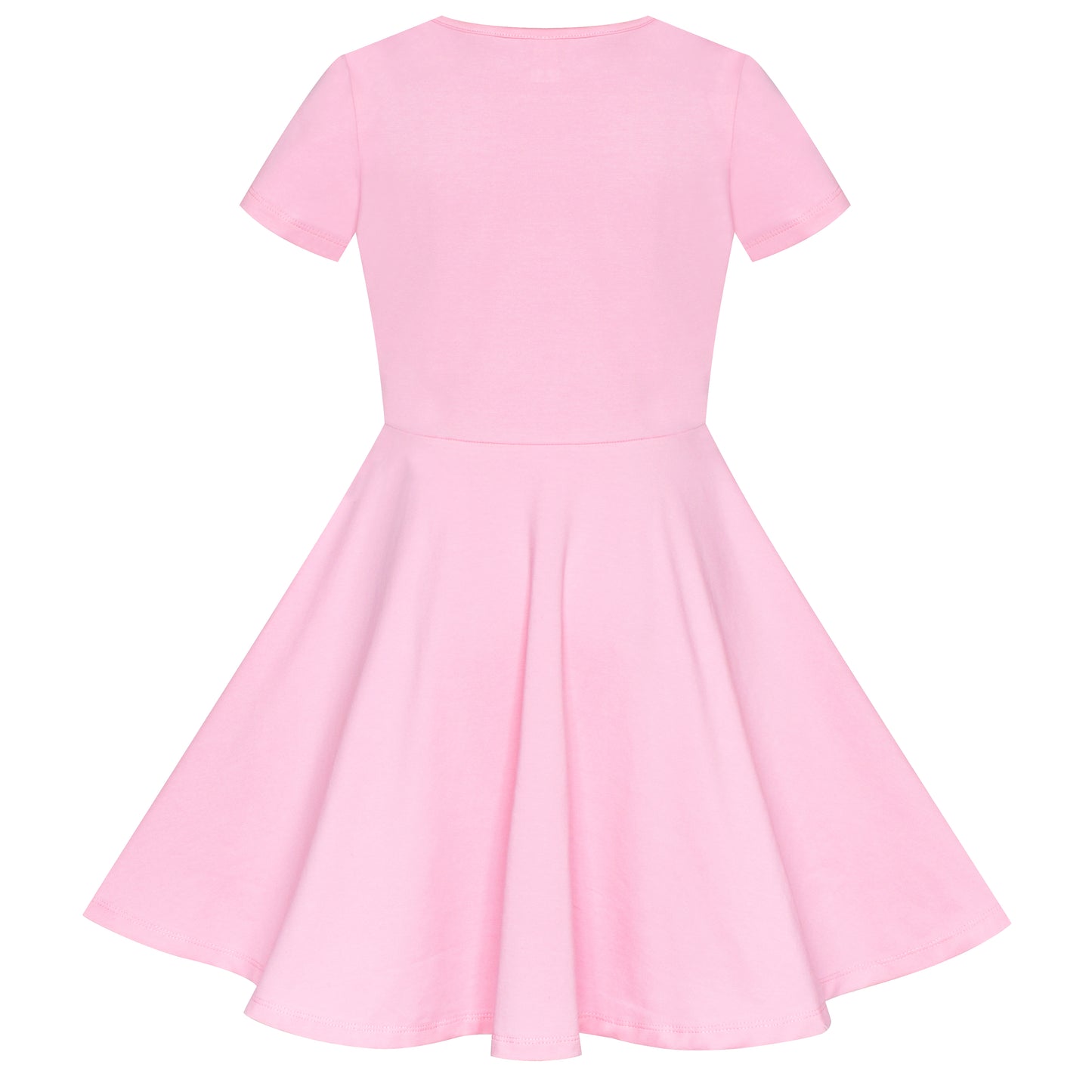 Girls Dress Colorful Striped Knitted Cotton Stretch School Size 3-12 Years