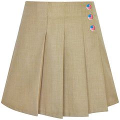 Girls Skirt Pleated Bow Tie Back School Uniform Size 6-14 Years