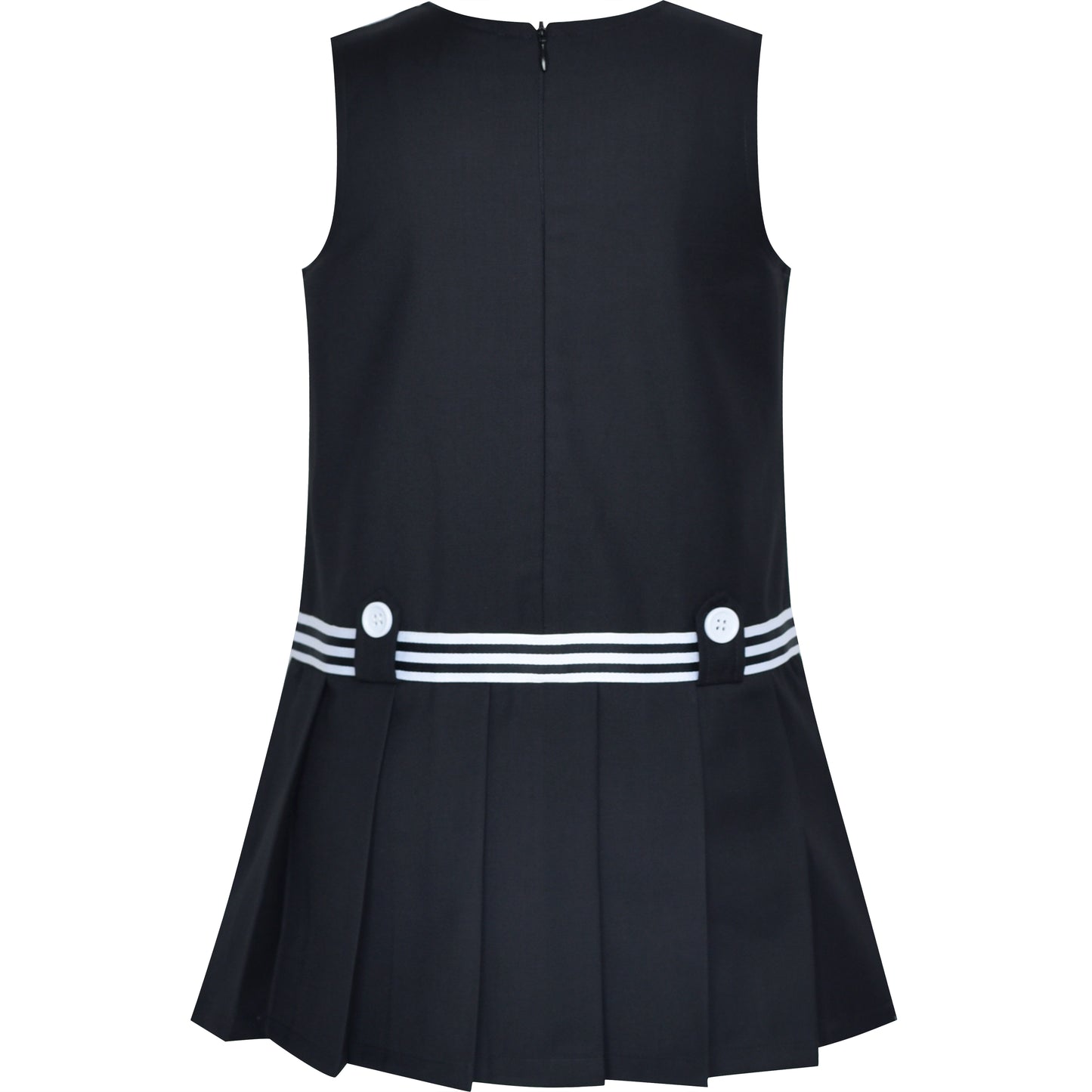 Girls Dress Short Sleeve Pleated Skirt School Uniform Size 4-12 Years
