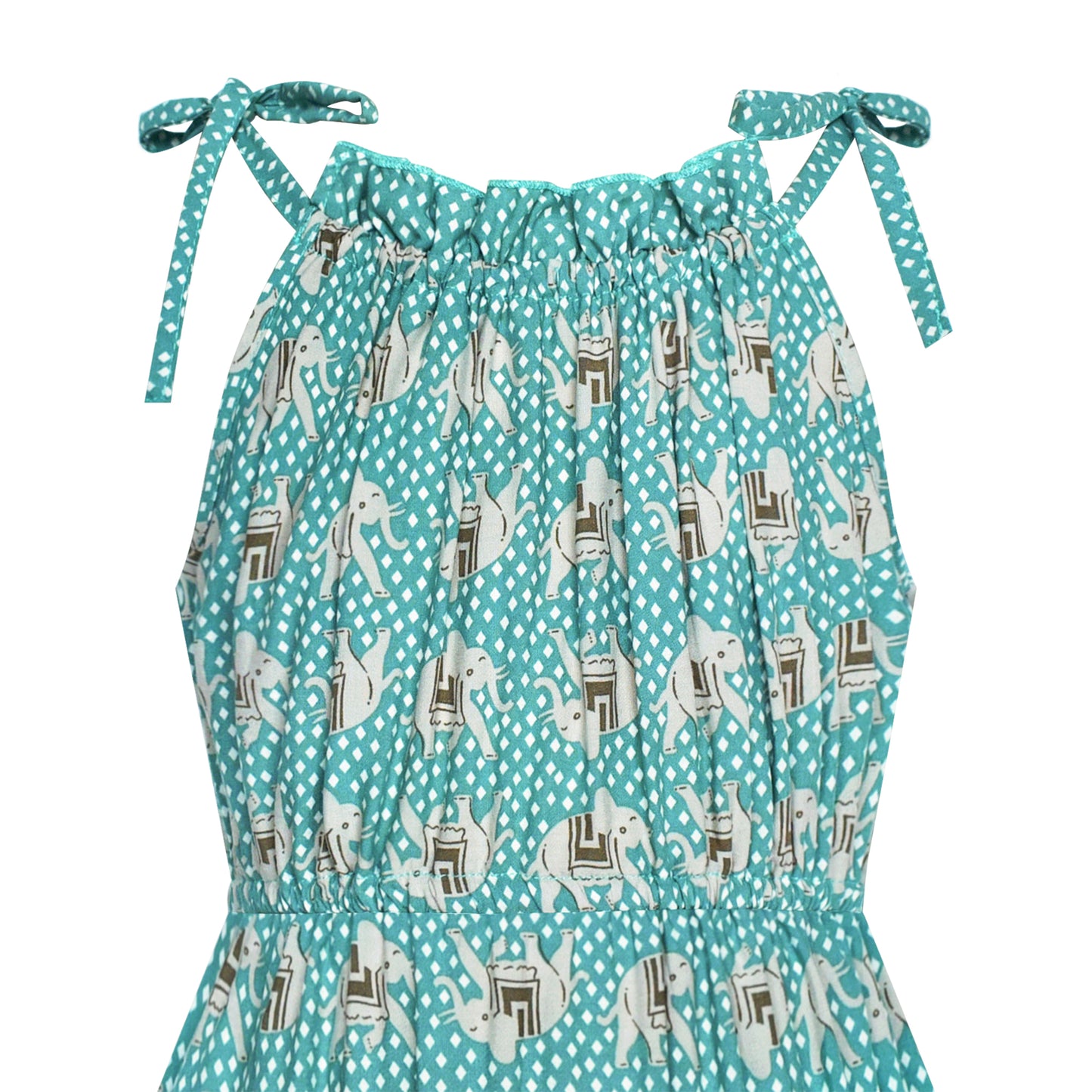 Girls Dress Tank Smocked Dress Cat Leopard Size 2-14 Years