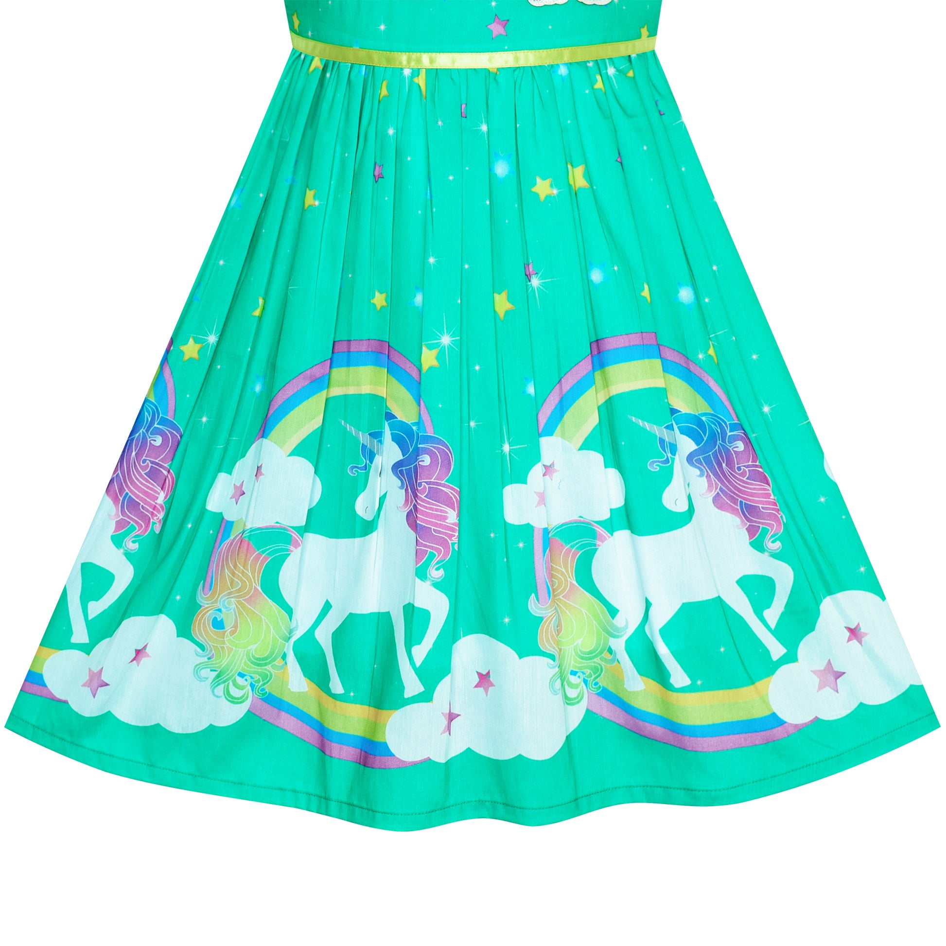 Girls Dress Unicorn Rainbow Summer Sundress Sunny Fashion Girls Dress Unicorn Rainbow Summer Sundress Sunny Fashion