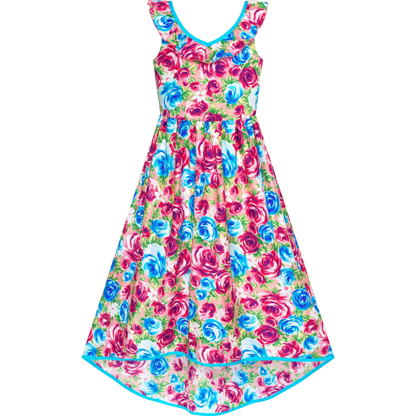 Girls Dress Chiffon Leopard Print Cold Shoulder Maxi Dress Size 5-14 Years