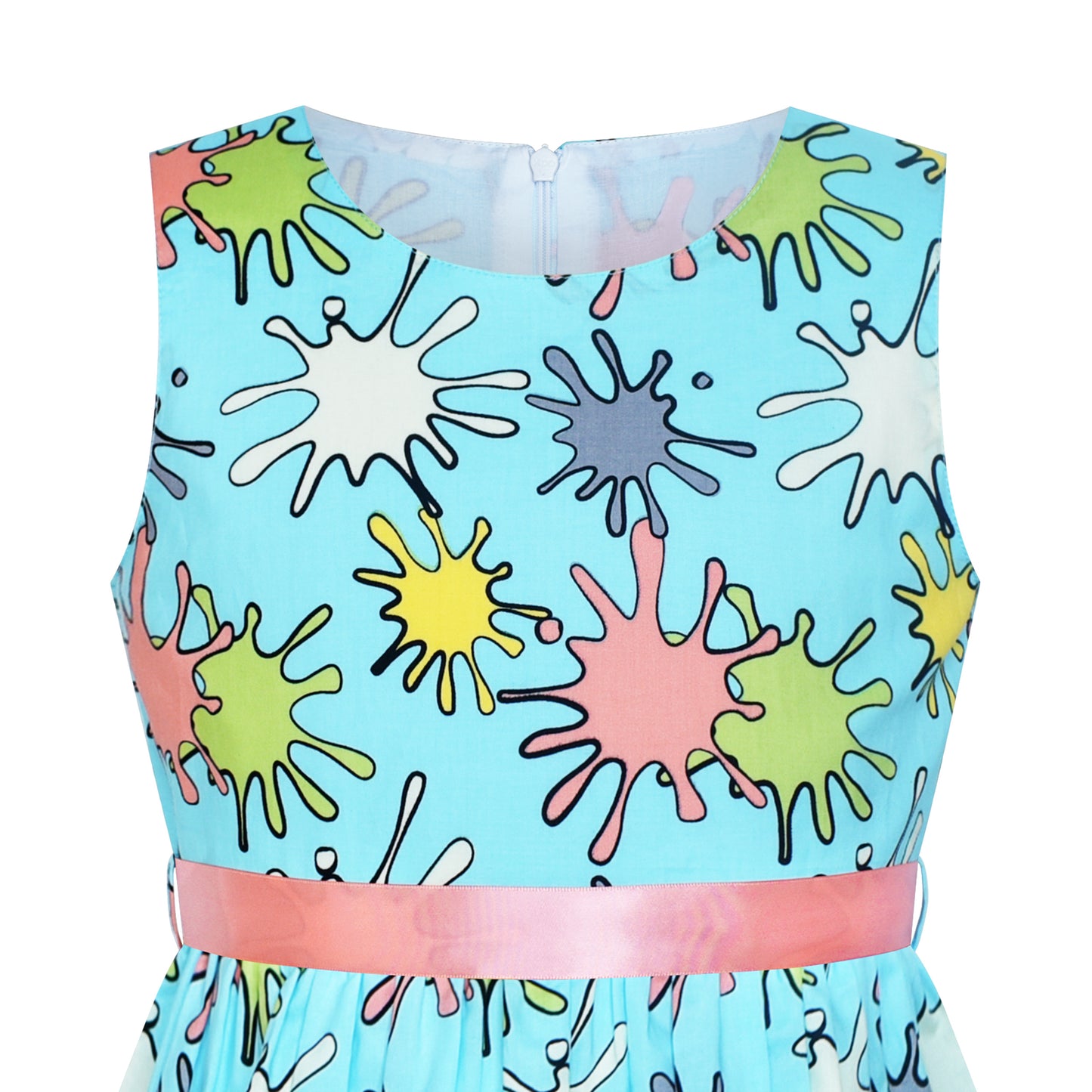 Girls Dress Flower Summer Beach Dress Size 2-12 Years