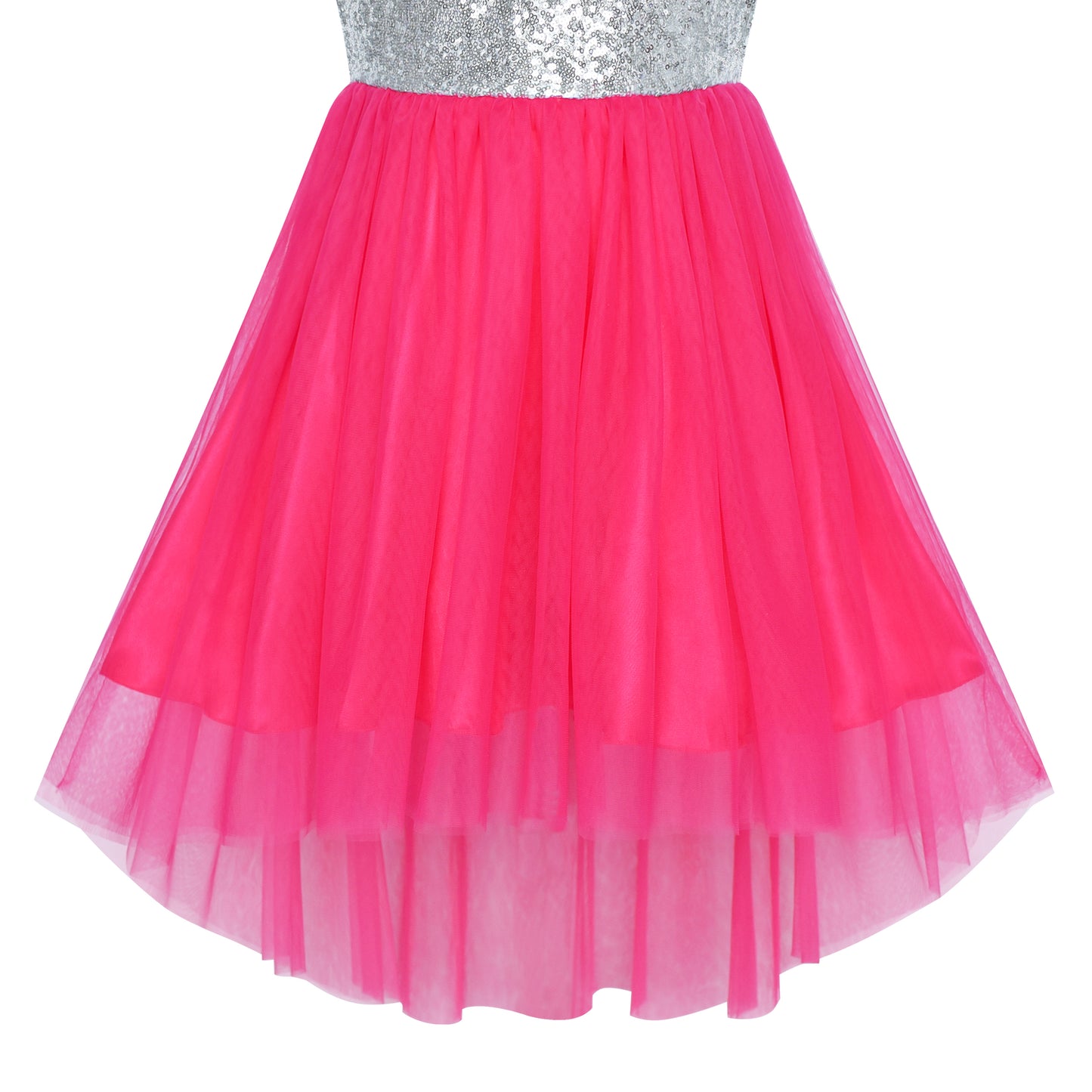 Girls Dress Hi-low Magic Wand Princess Crown Dress Up Costume Size 4-14 Years