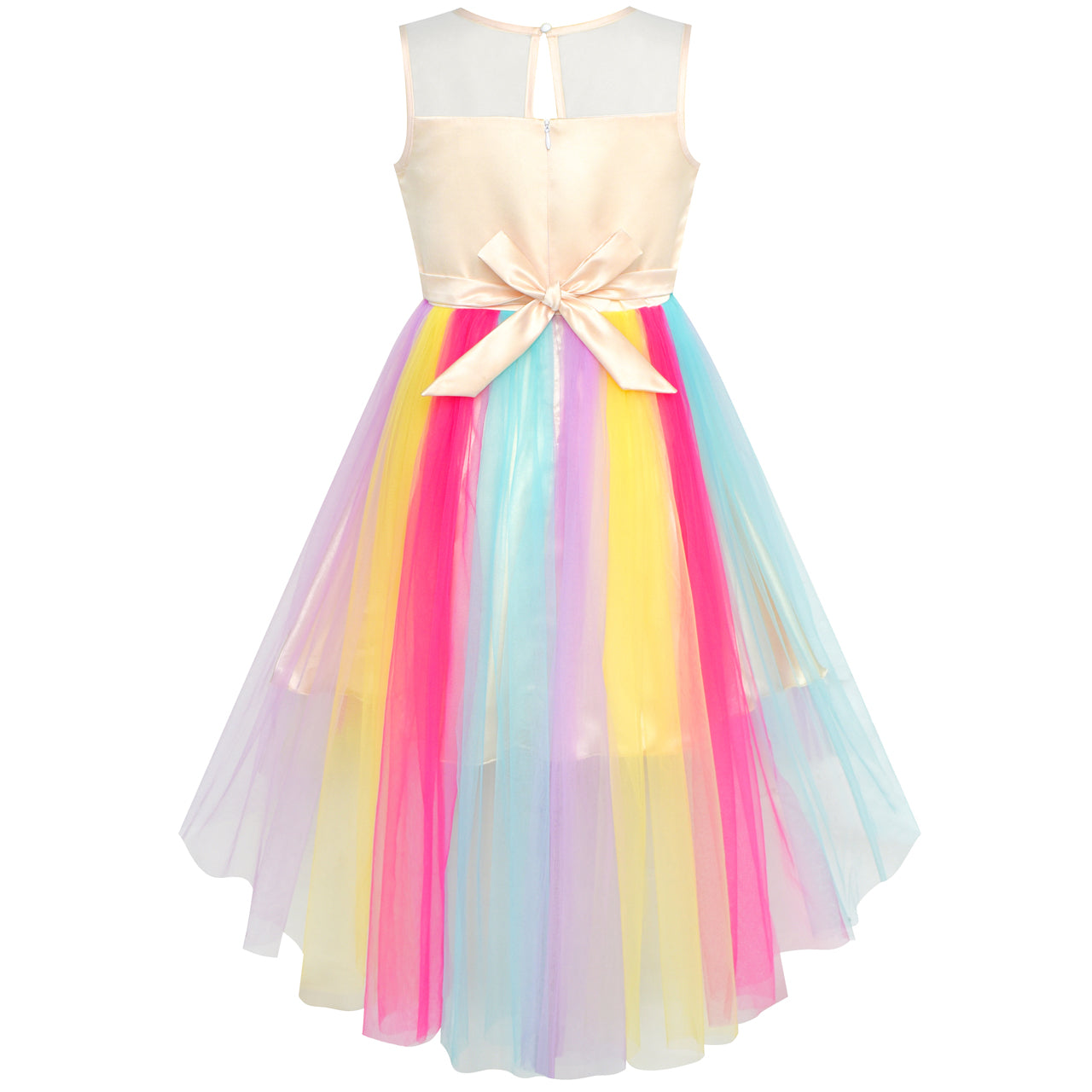 Girls Dress Hi-low Magic Wand Princess Crown Dress Up Costume Size 4-14 Years