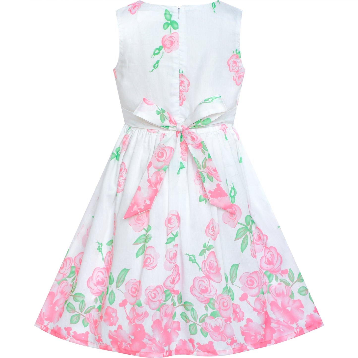 Sunny Fashion Girls Elegant Bow A-Line Dress