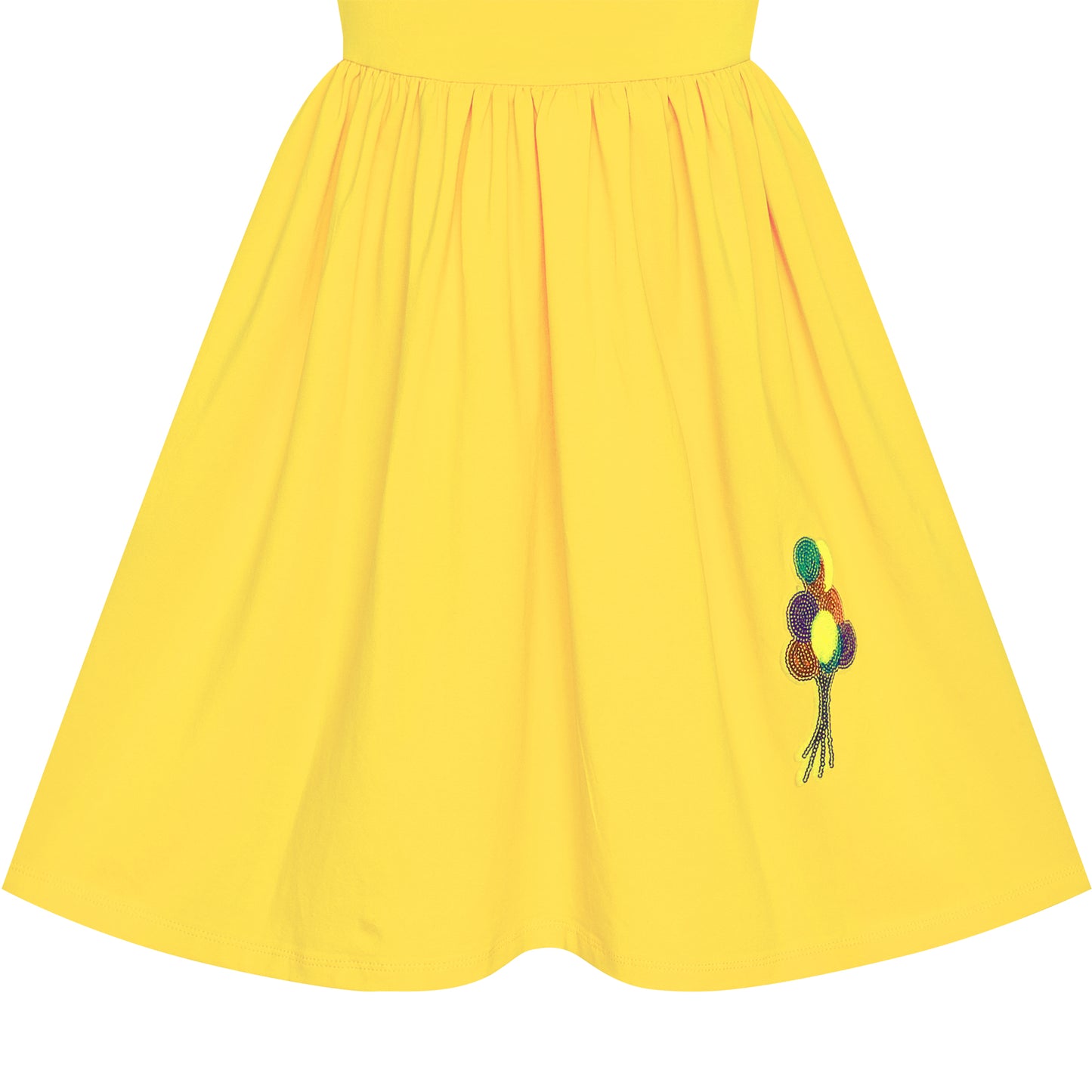 Girls Dress Deep Casual Cotton Flying Sleeve Balloon Size 3-8 Years
