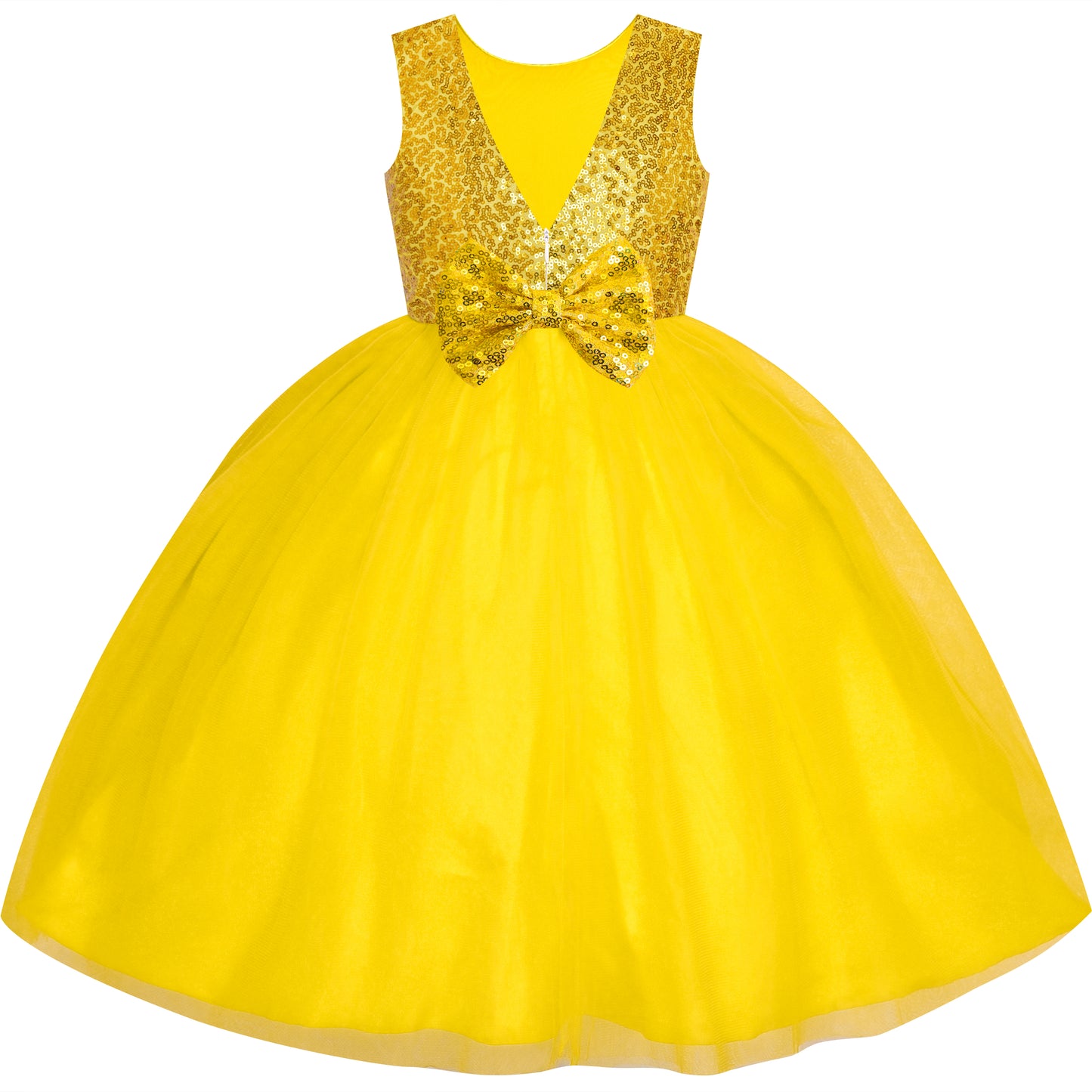 Flower Girl Dress Lace Hi-low Skirt Wedding Pageant Size 6-14 Years