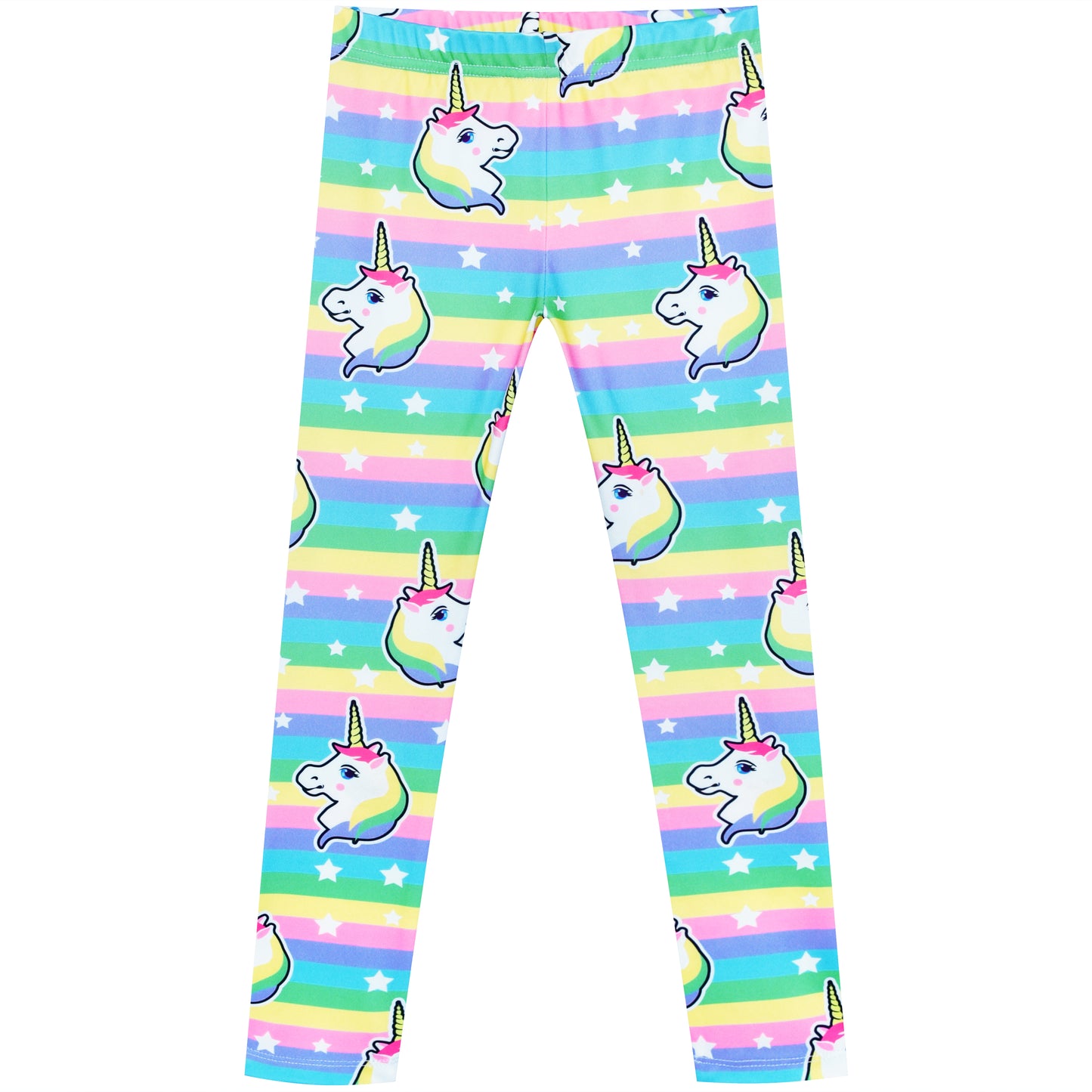 Girls Pants 3-Pack Cotton Leggings Lace Stretchy Kids Toddler Size 2-8 Years
