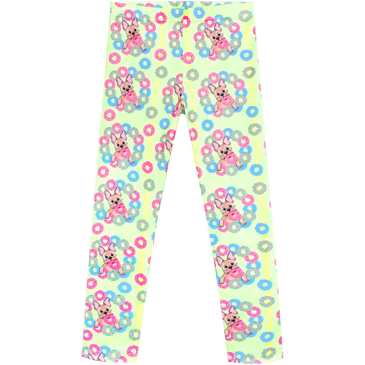 Girls Pants 3-Pack Cotton Leggings Lace Stretchy Kids Toddler Size 2-8 Years