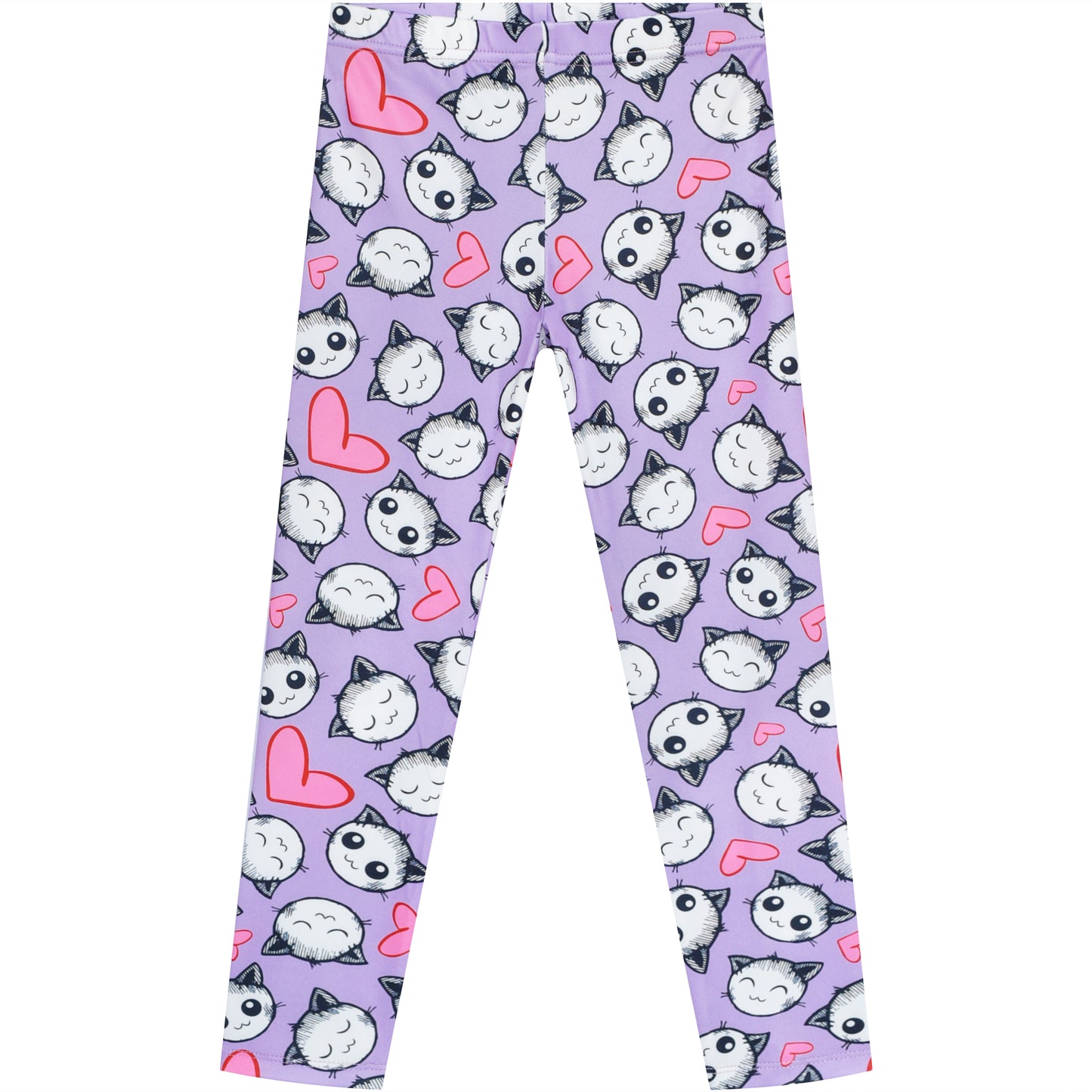 Girls Pants 3-Pack Cotton Leggings Lace Stretchy Kids Toddler Size 2-8 Years