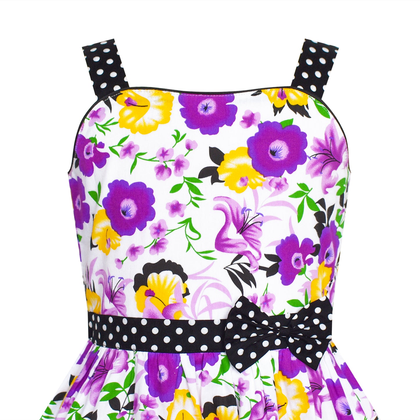 Girls Dress Heart Print Size 4-12 Years Christmas