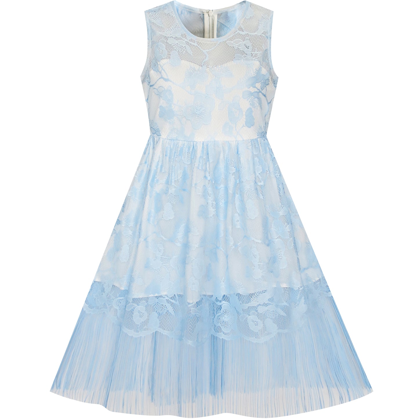 Girls Dress Blush Flapper Vintage 1920s Tassel Lace Size 6-16 Years