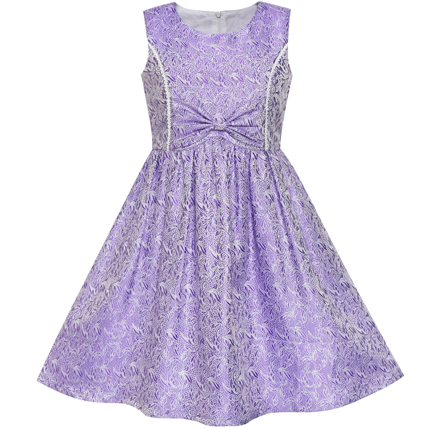 Girls Dress Reindeer Snowflakes Christmas Party Holiday Size 4-12 Years