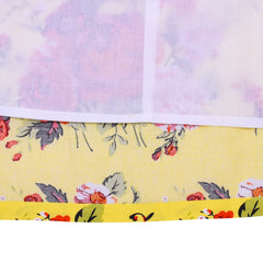 Girls Dress Rose Flower Double Bow Tie Party Size 4-12 Years