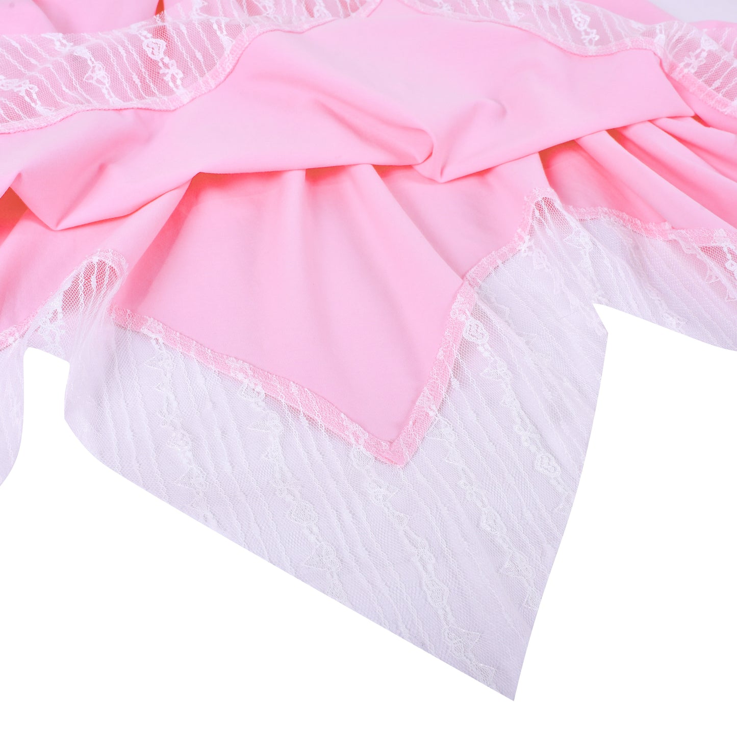 Girls Dress Flower Print Hanky Hem With Necklace Size 6-14 Years