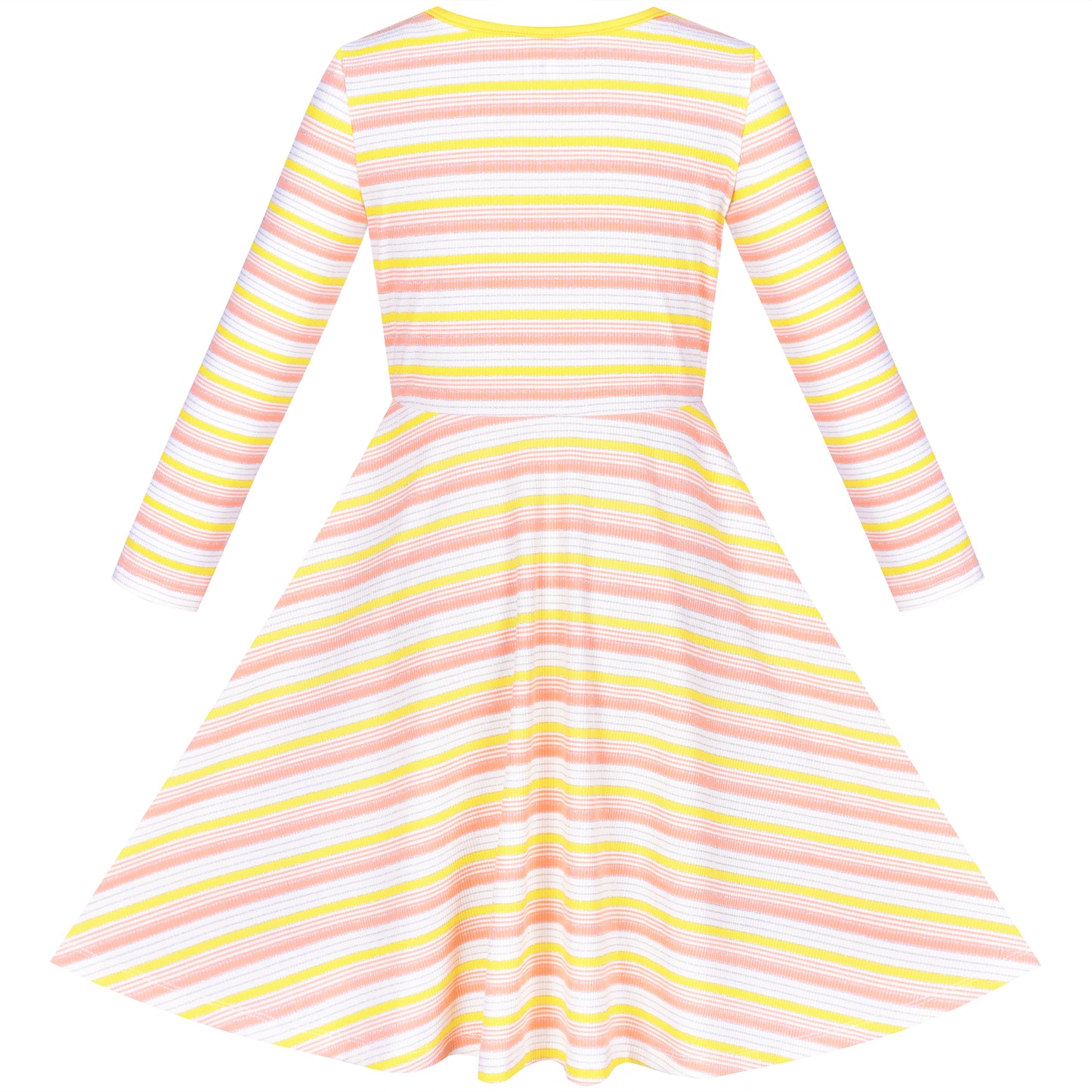 Girls Dress Halloween T-shirt Backless Pumpkin Face Long Sleeve Size 2-12 Years