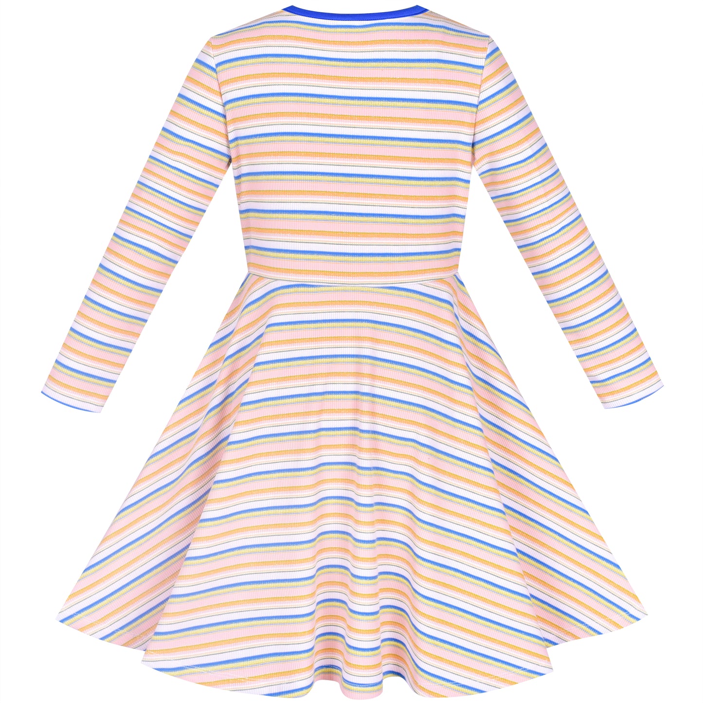 Girls Dress Halloween T-shirt Backless Pumpkin Face Long Sleeve Size 2-12 Years