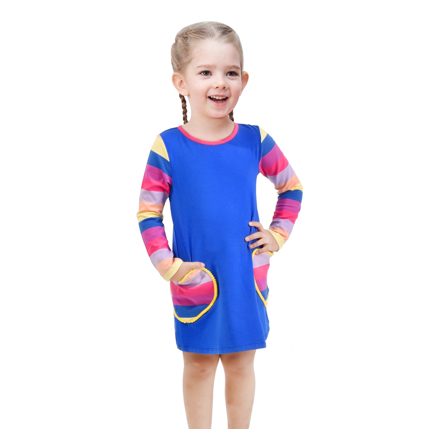 Girls Dress Long Sleeve Christmas Snowman Holiday Party Size 2-12 Years