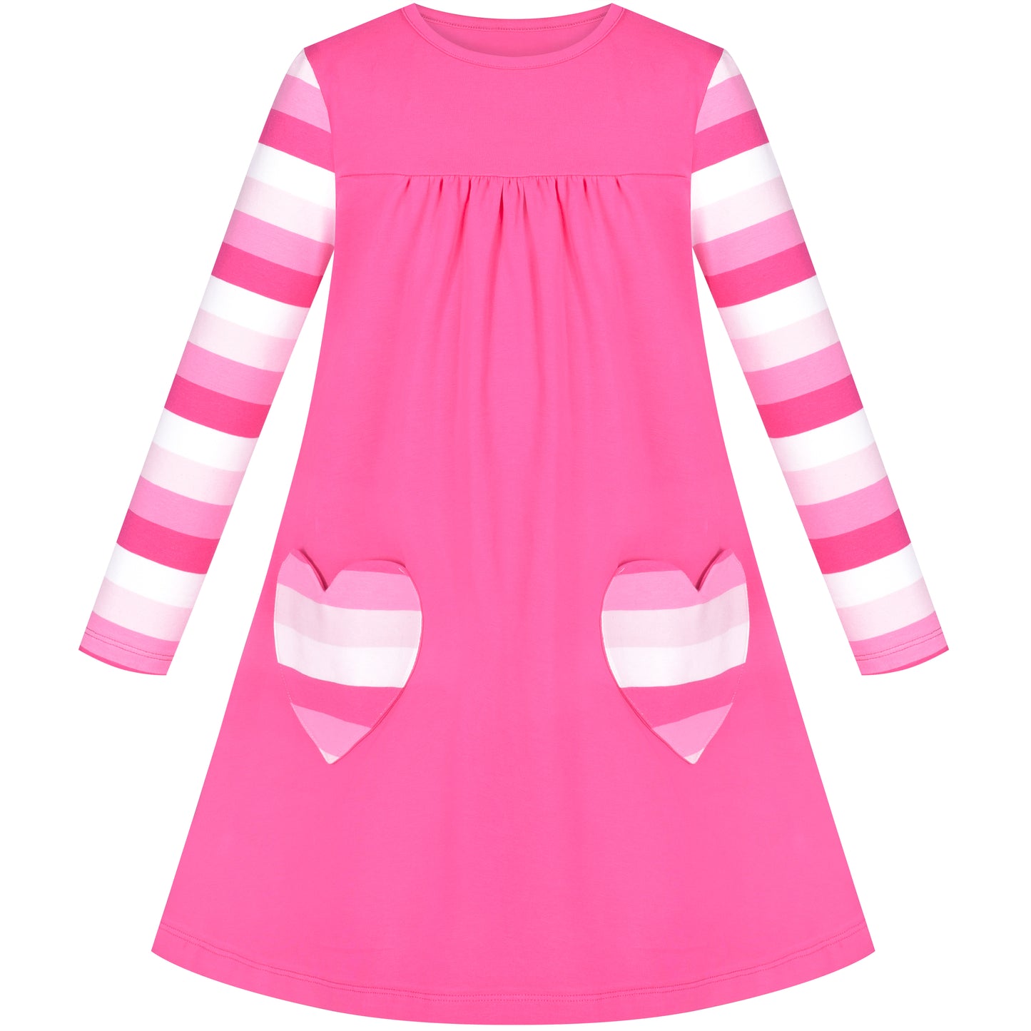 Girls Dress Long Sleeve Christmas Snowman Holiday Party Size 2-12 Years