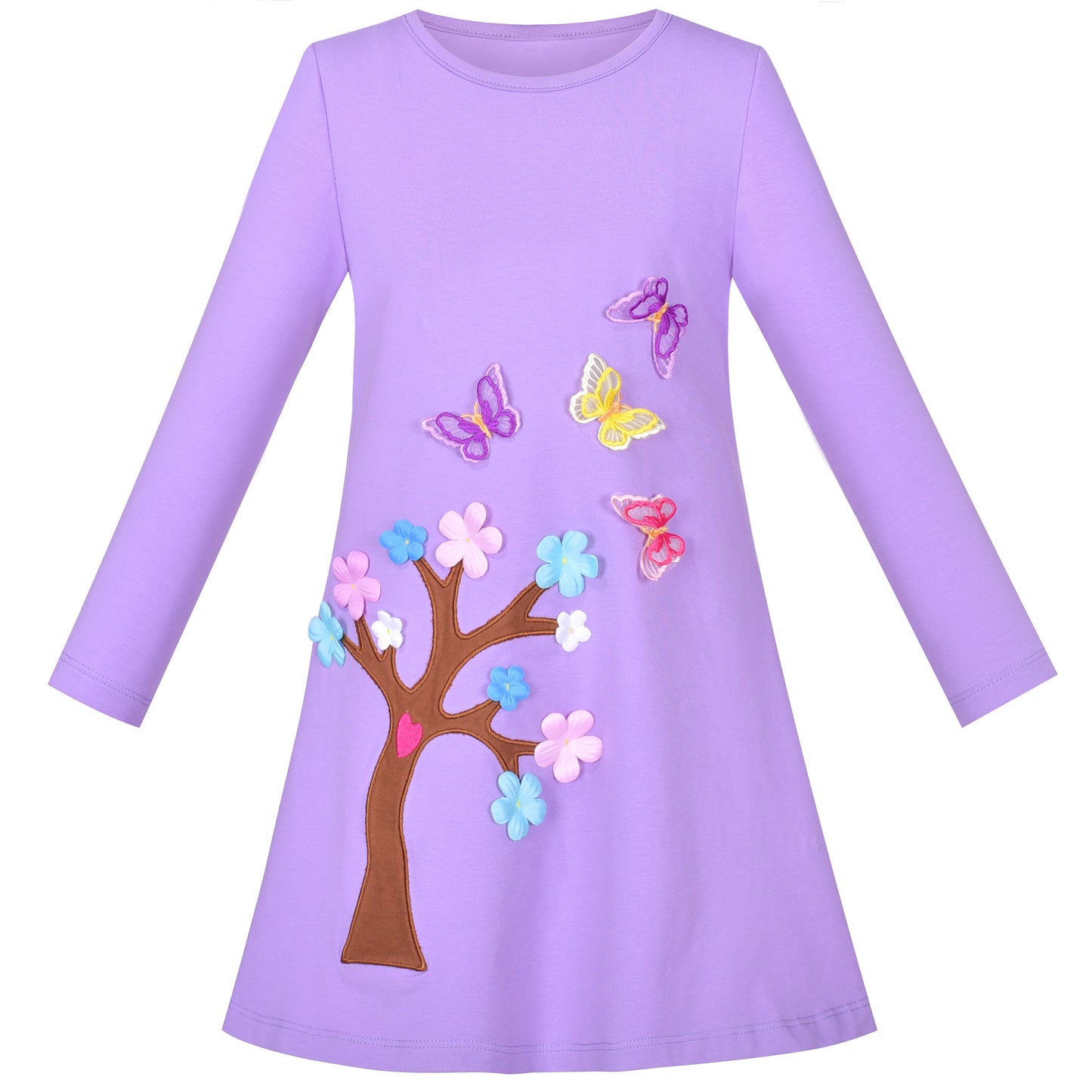 Girls Dress Long Sleeve Christmas Snowman Holiday Party Size 2-12 Years