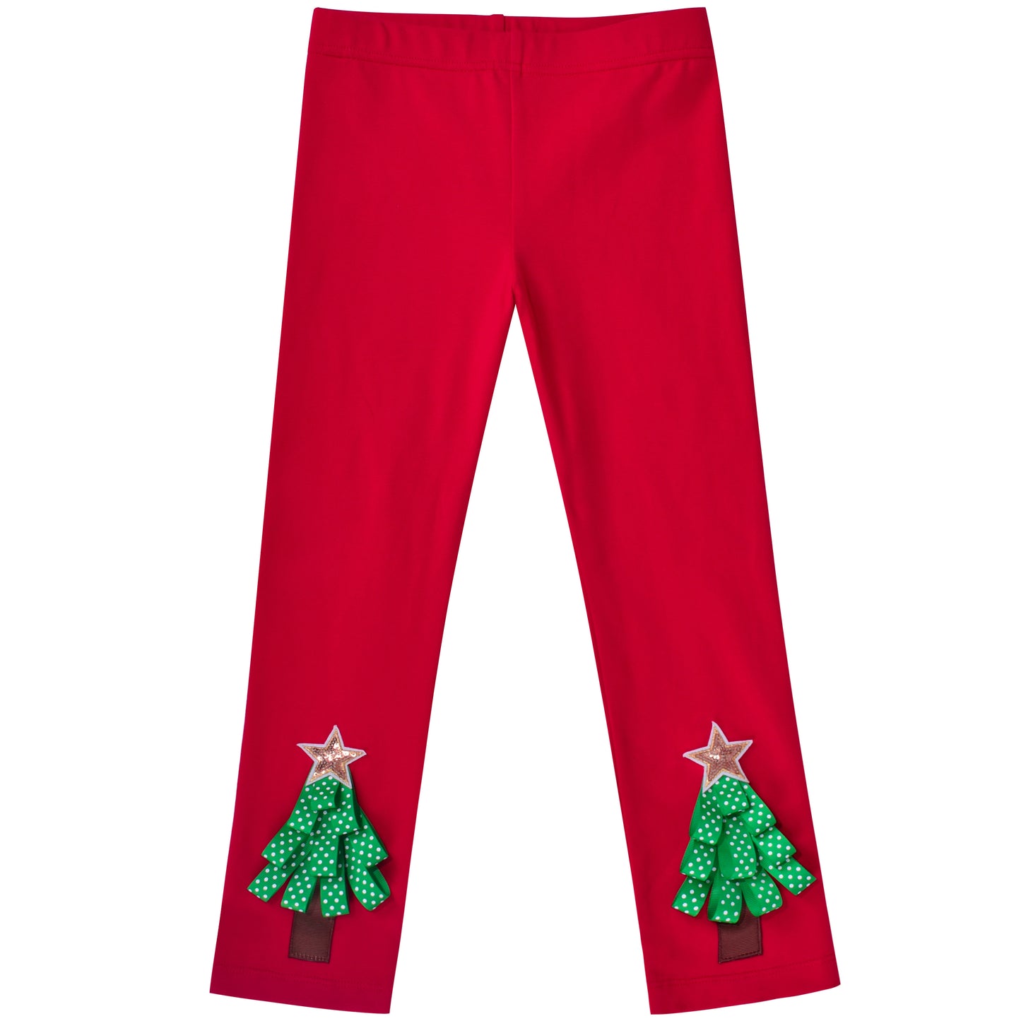 Girls Outfit Set Cotton Dress Leggings Santa Christmas Gift Size 2-8 Years