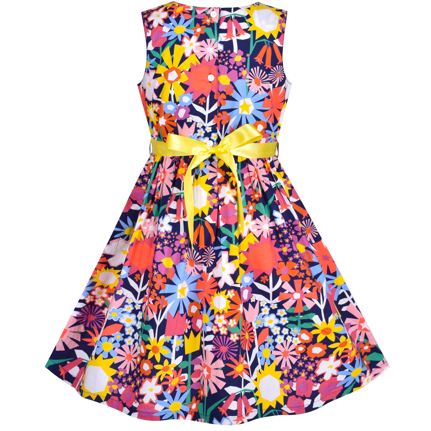 Girls Dress Flower Print Size 2-12 Years