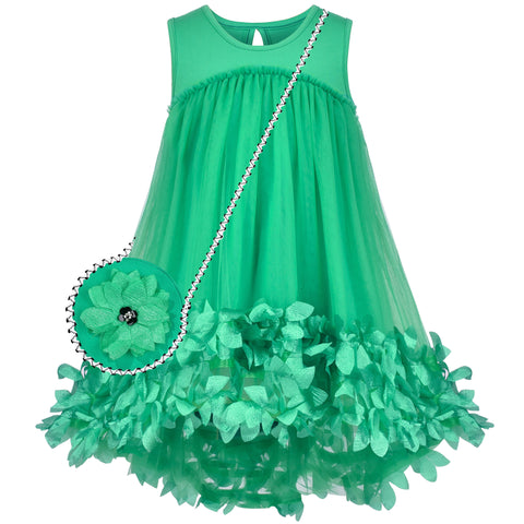 Girls Dress A-line Cute Handbag Princess Size 5-10 Years