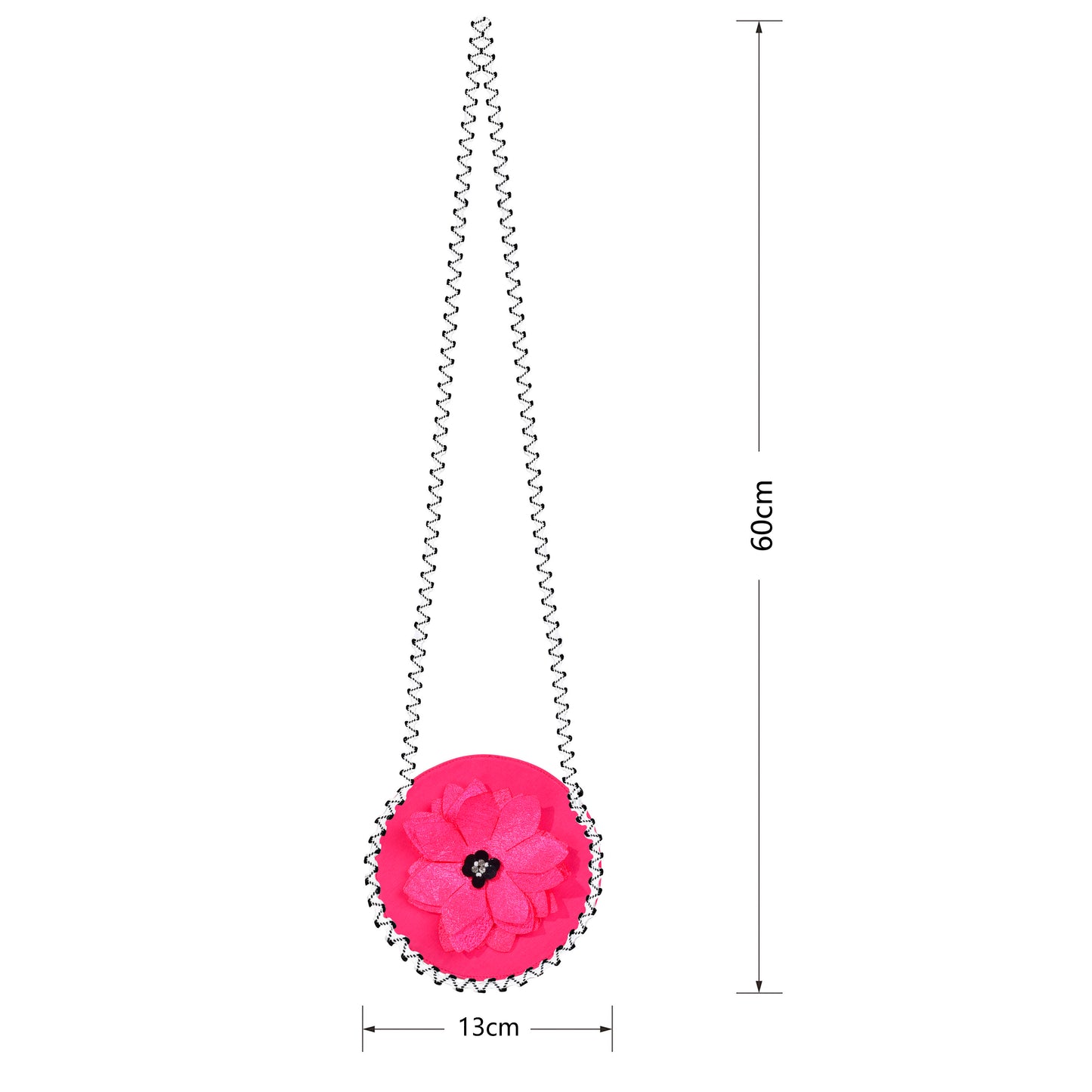 Sunny Fashion Girls Pink 3D Floral Tulle Dress with Crossbody Flower Bag