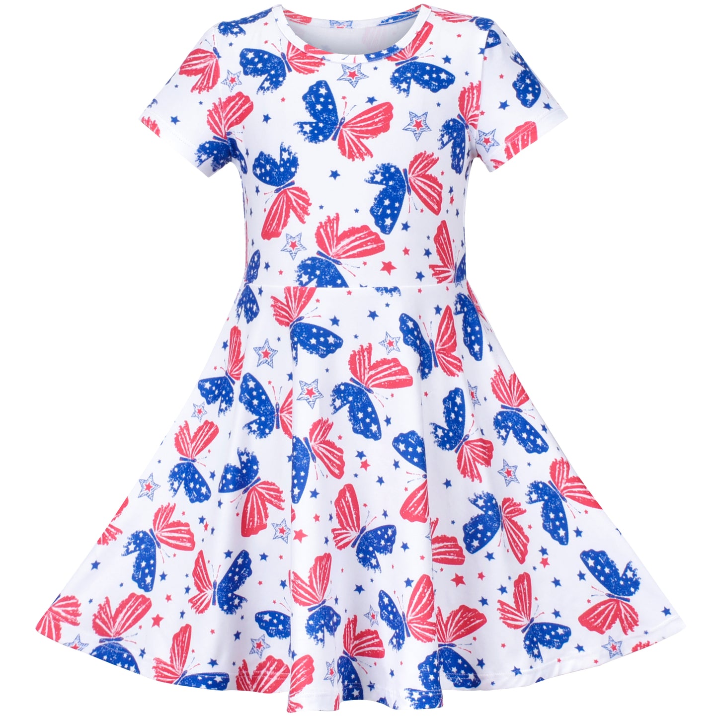 Girls Dress Unicorn Short Sleeve Casual Dress Size 4-12 Years