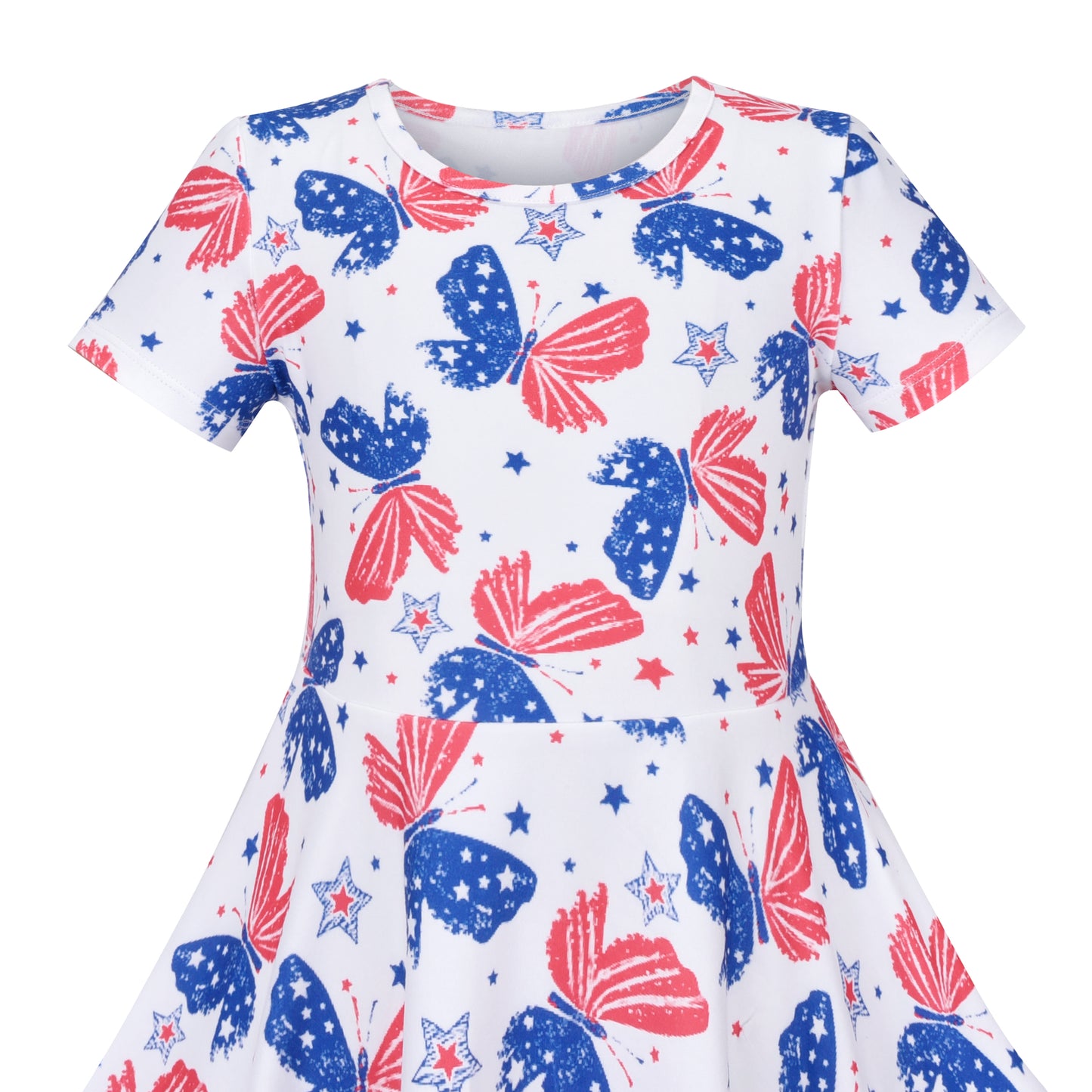 Girls Dress Unicorn Short Sleeve Casual Dress Size 4-12 Years