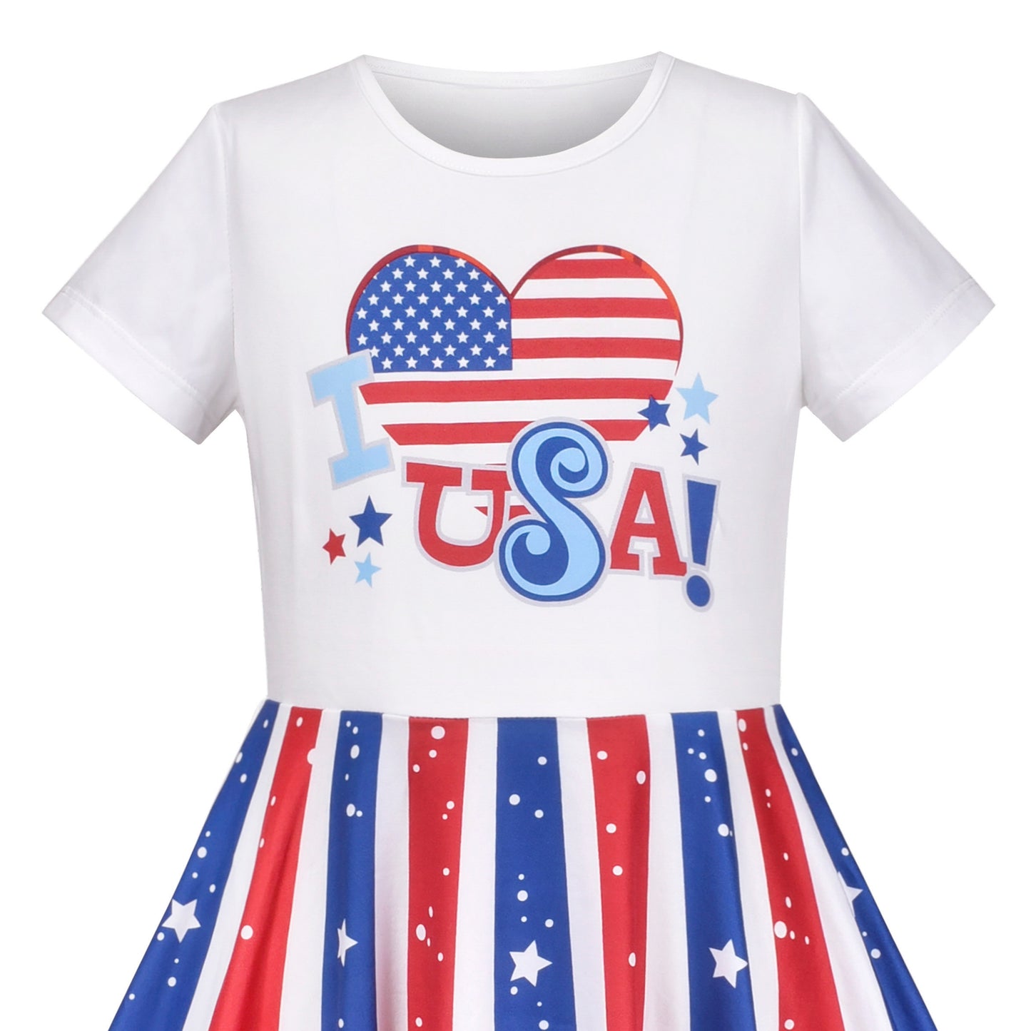 Girls Dress Unicorn Short Sleeve Casual Dress Size 4-12 Years