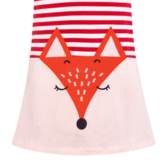 Girls Dress T-shirt Cotton Bird Embroidered Short Sleeve Size 2-8 Years