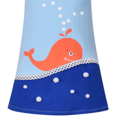 Girls Dress T-shirt Cotton Bird Embroidered Short Sleeve Size 2-8 Years