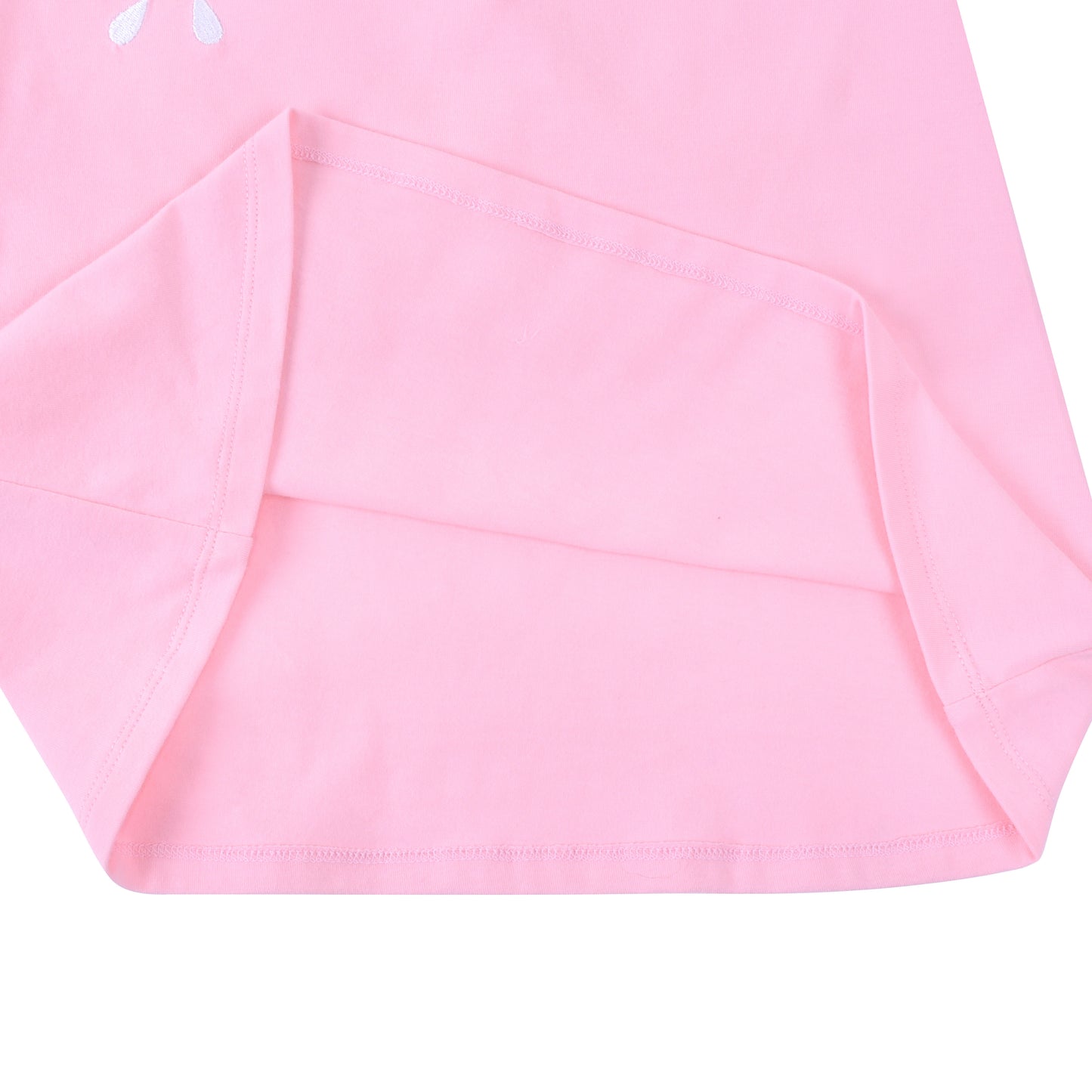 Girls Dress Flower Embroidered Stripe Short Sleeve Size 2-12 Years
