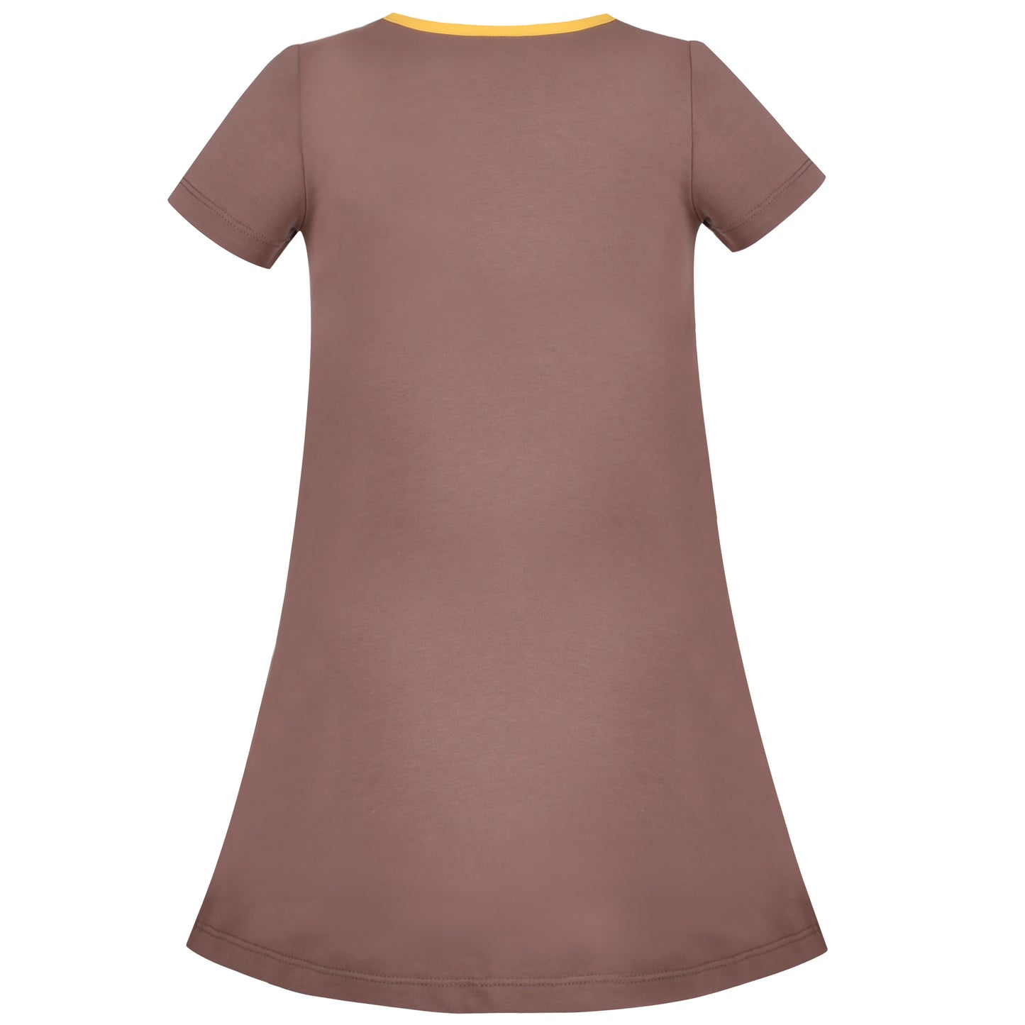 Girls Dress T-shirt Cotton Bird Embroidered Short Sleeve Size 2-8 Years