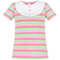 2 Packs Girls Top Tee Shirt Long Sleeve School Uniform Size 2-12 Years
