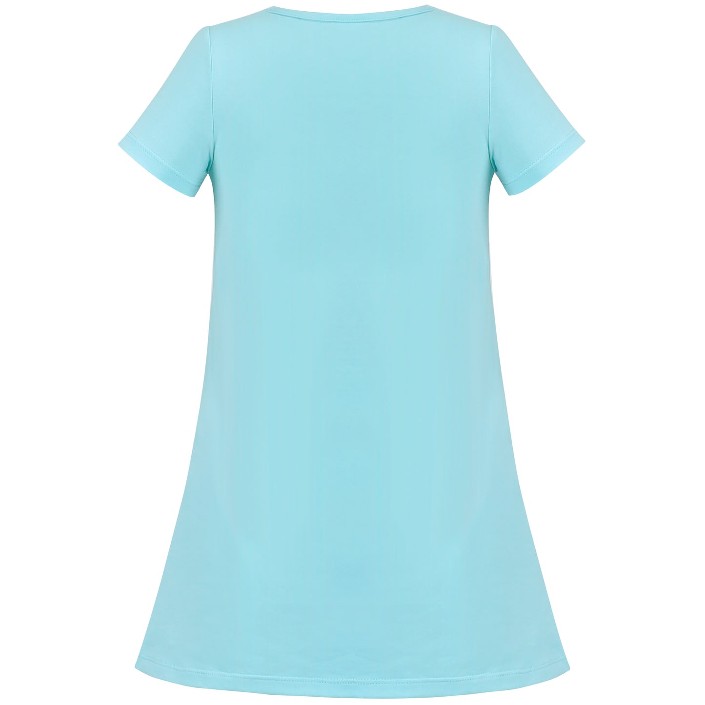 Girls Dress T-shirt Cotton Bird Embroidered Short Sleeve Size 2-8 Years
