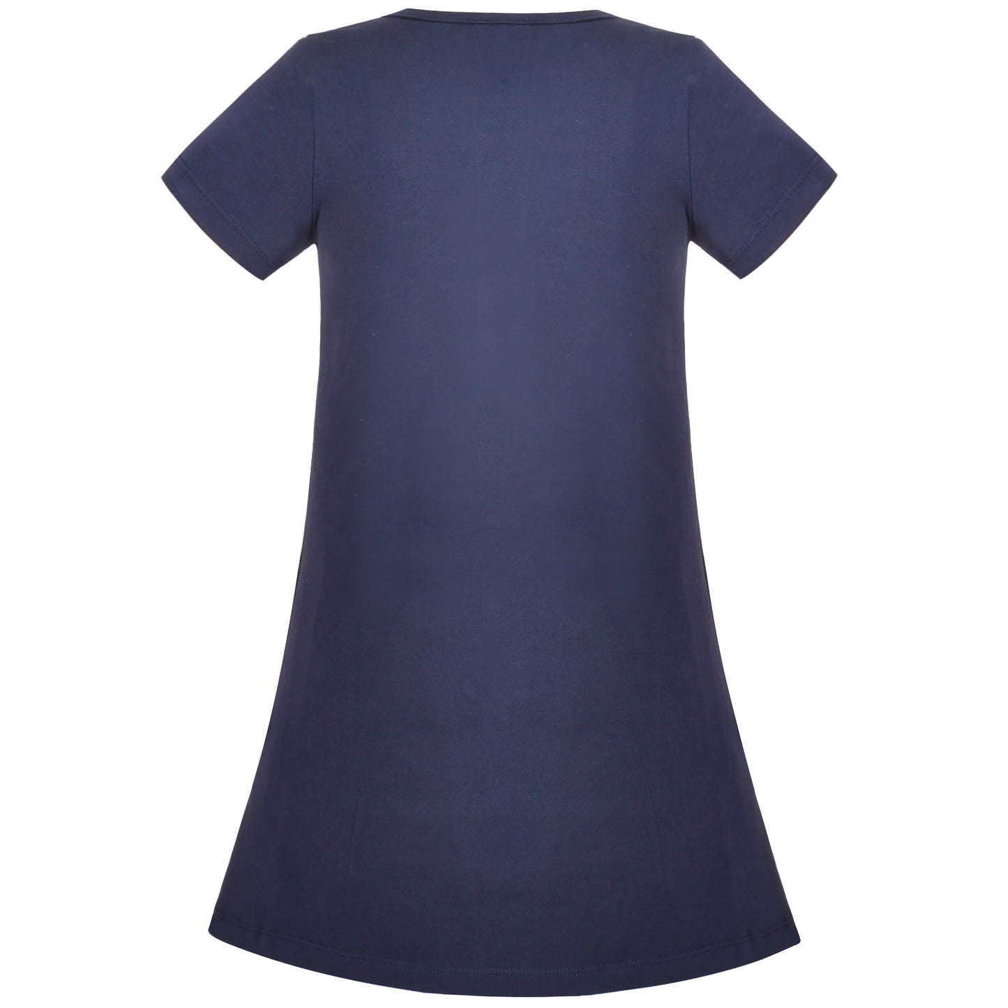 Girls Dress T-shirt Cotton Bird Embroidered Short Sleeve Size 2-8 Years