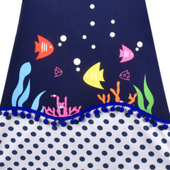 Girls Dress T-shirt Cotton Bird Embroidered Short Sleeve Size 2-8 Years
