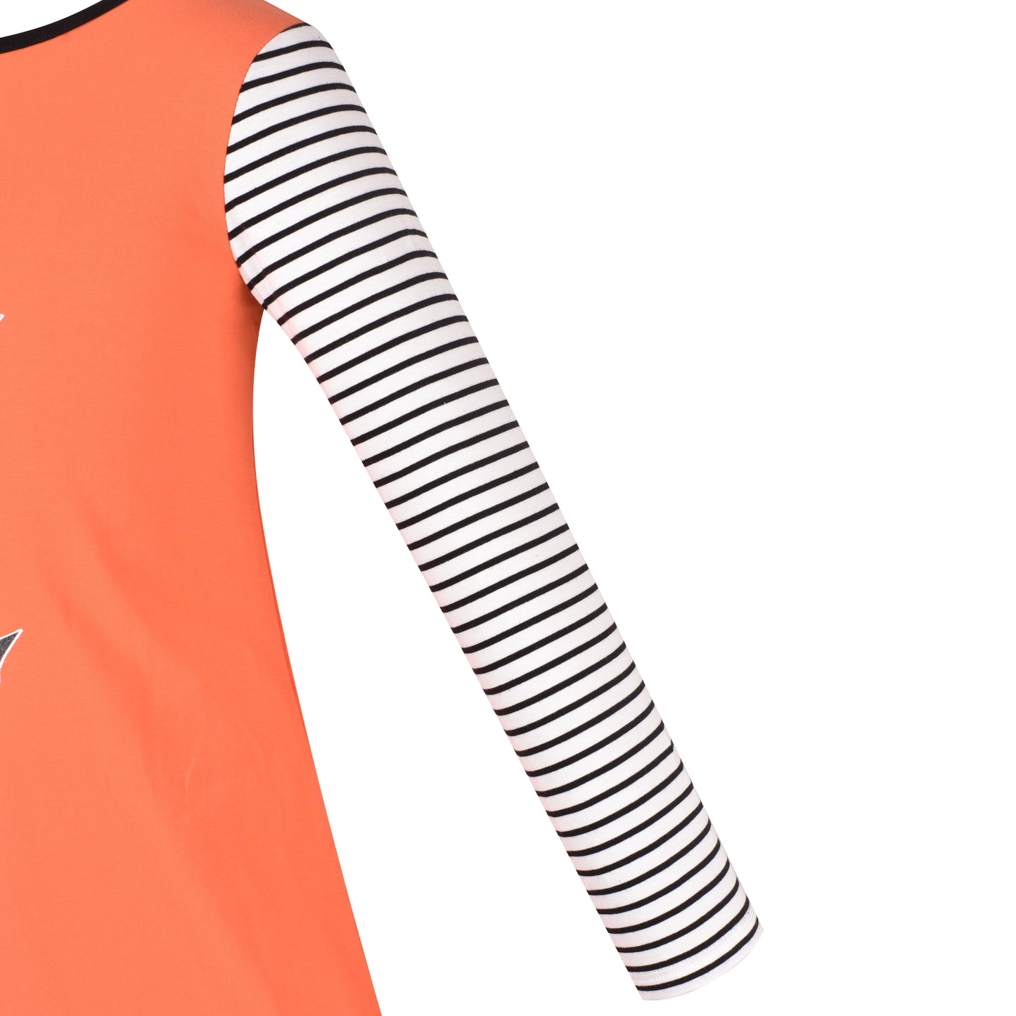 Girls Dress Long Sleeve Daisy Flower Striped Casual Cotton Size 3-12 Years