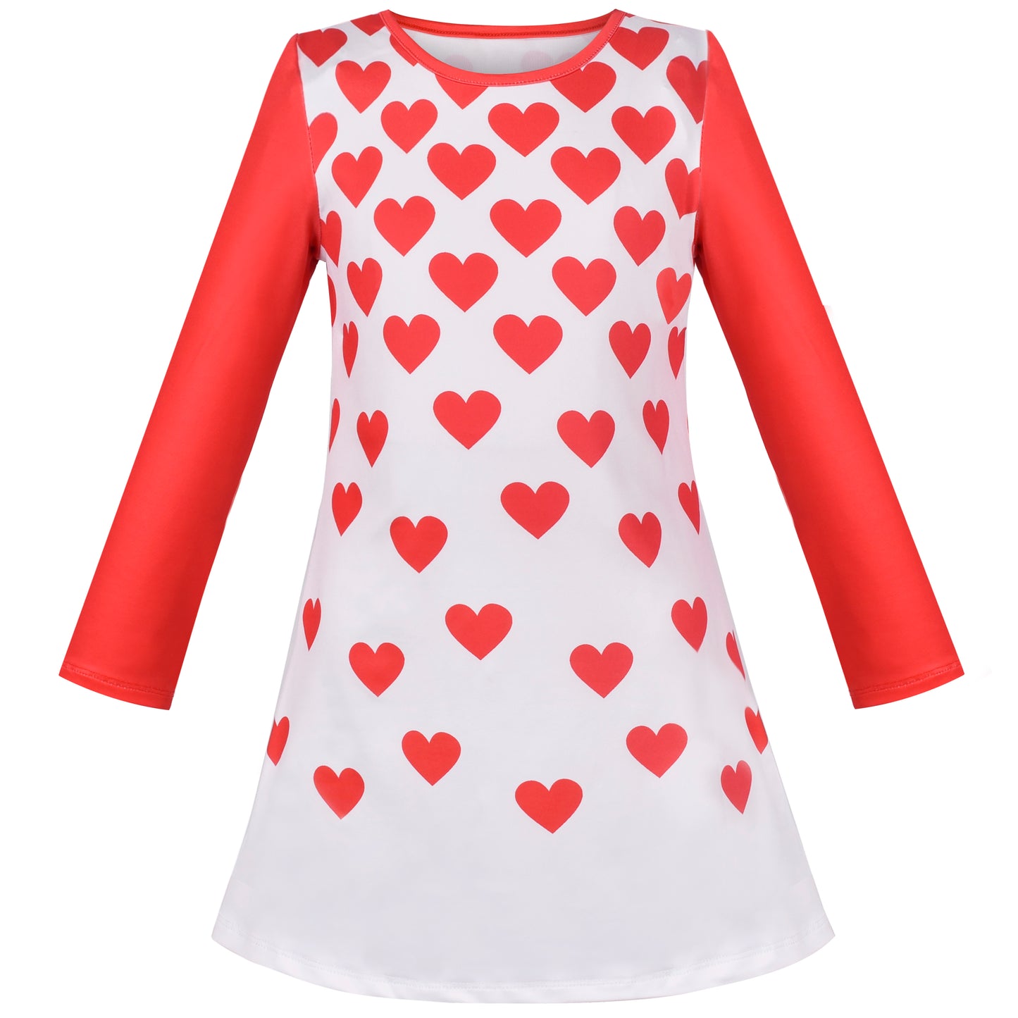 Girls Dress Long Sleeve Daisy Flower Striped Casual Cotton Size 3-12 Years