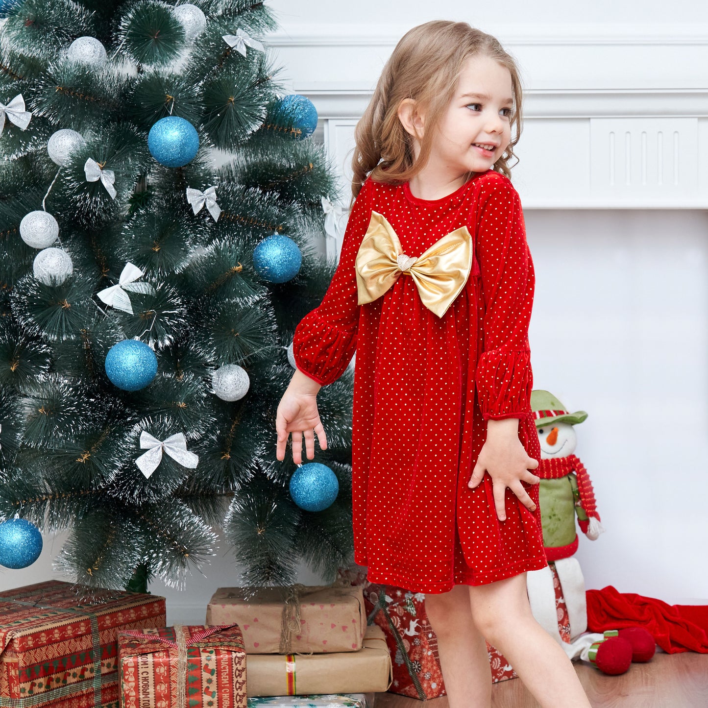 Girls Dress Long Sleeve Daisy Flower Striped Casual Cotton Size 3-12 Years