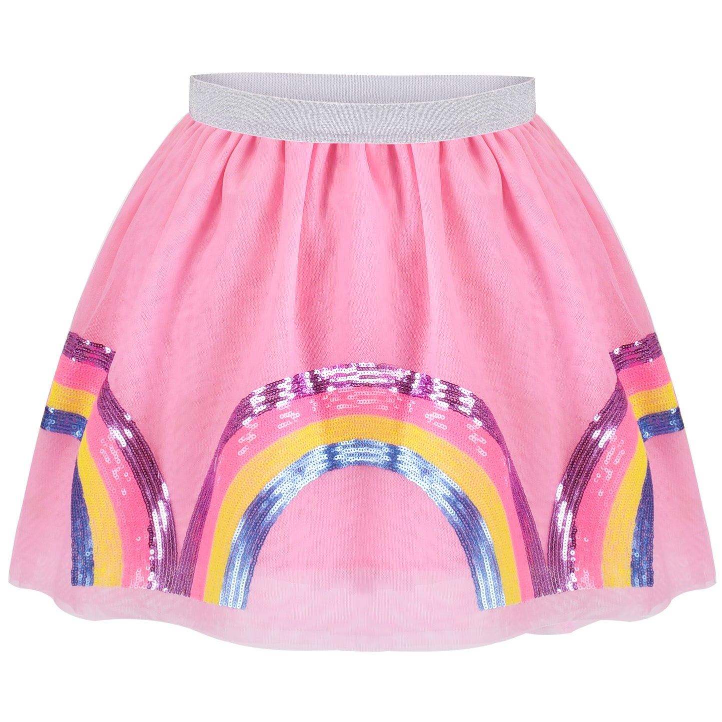 Girls Skirt Pearl Stars Sparkling Tutu Dancing Size 2-12 Years