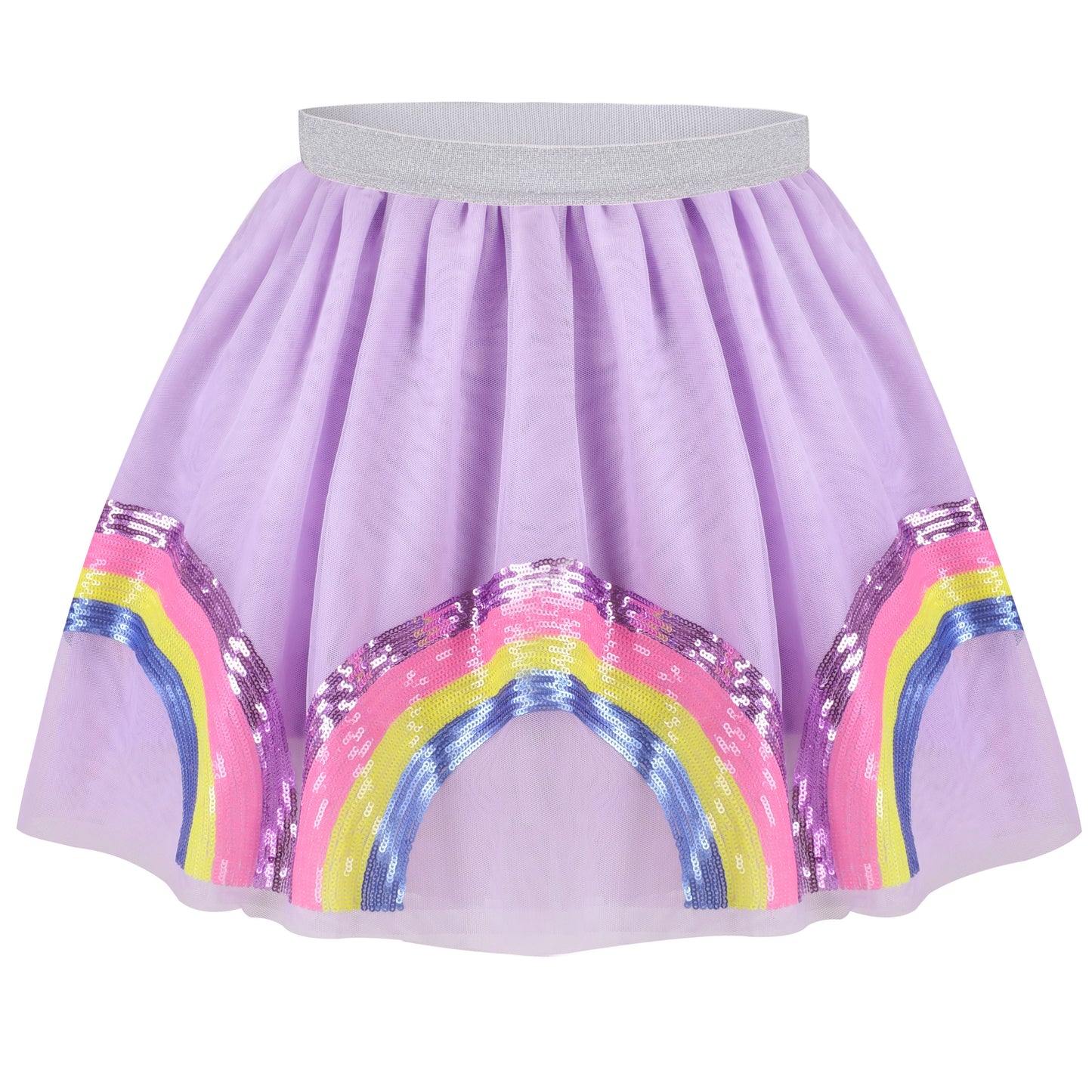 Girls Skirt Pearl Stars Sparkling Tutu Dancing Size 2-12 Years